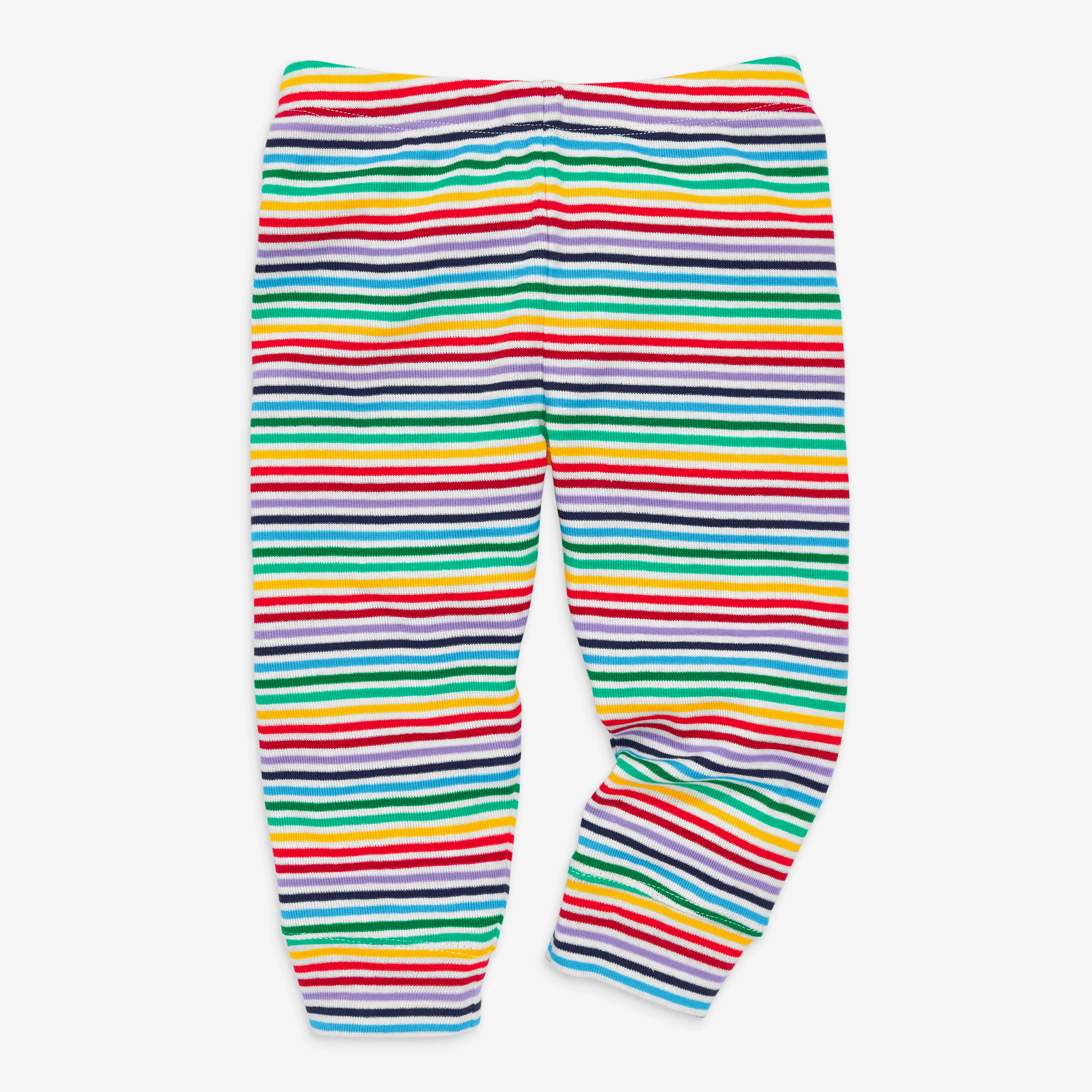 Clearance baby organic pant in mini rainbow stripe - Image 2