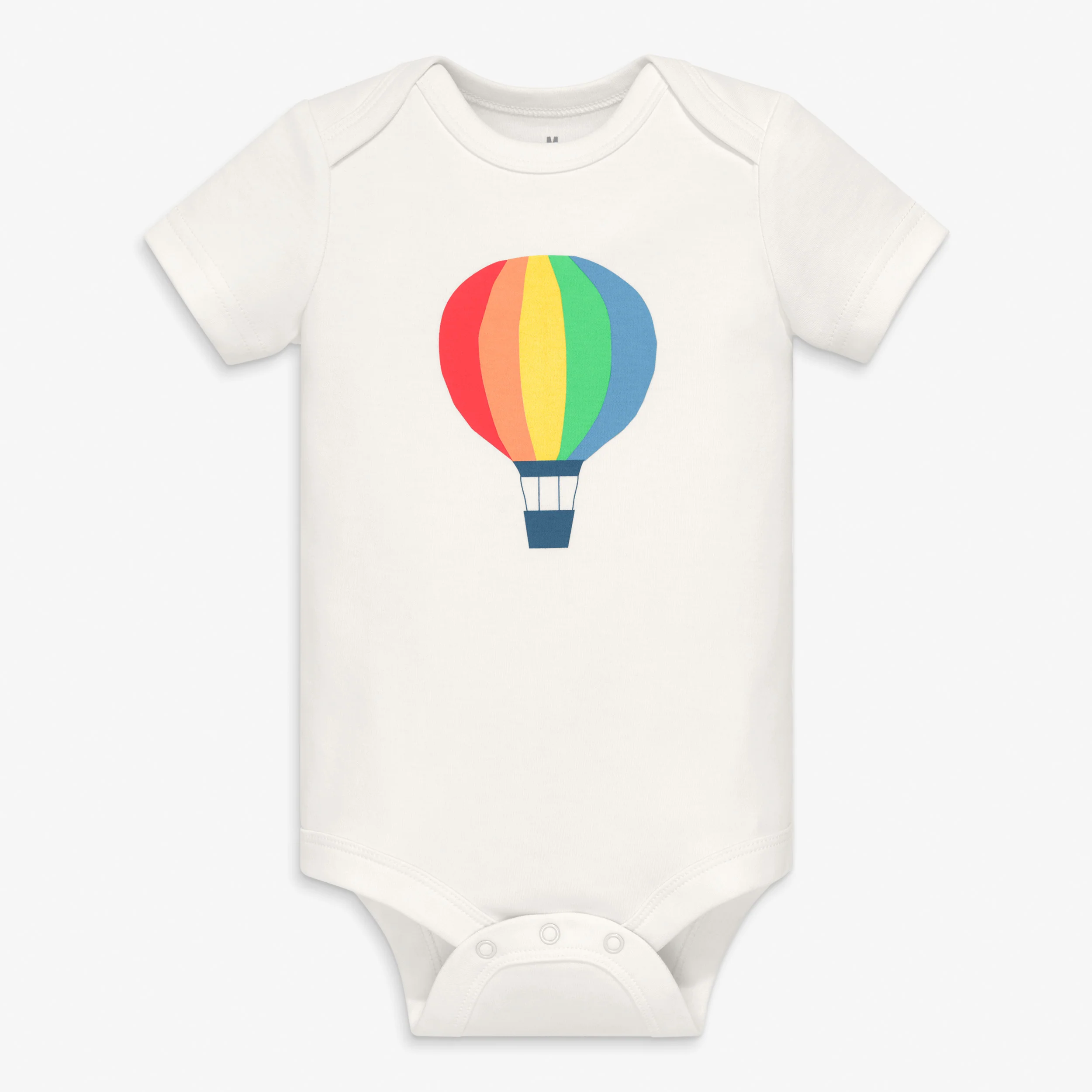 Organic short sleeve hot air balloon babysuit - Image 2