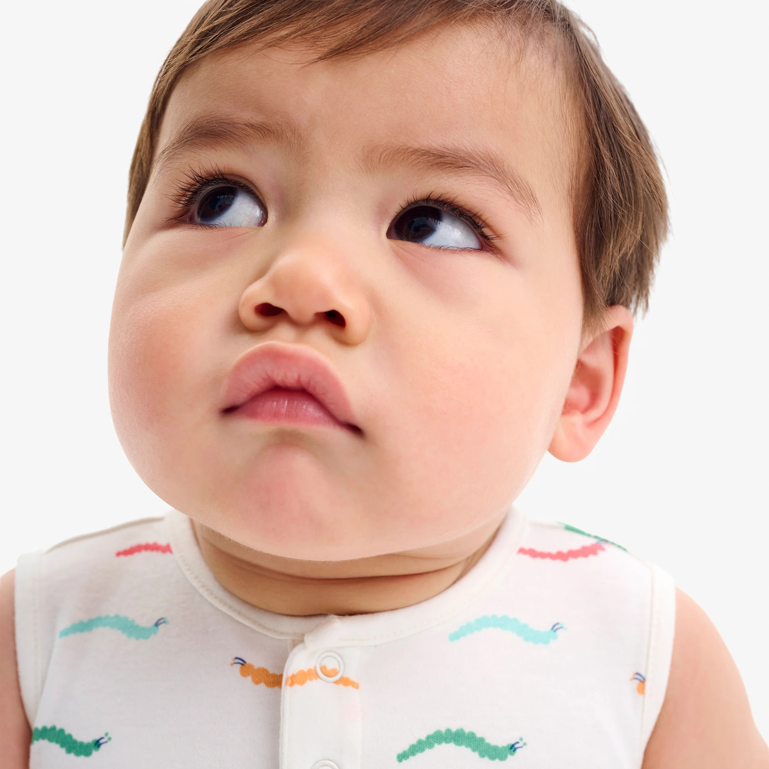 Baby organic henley tank shortie in baby bugs - Image 8