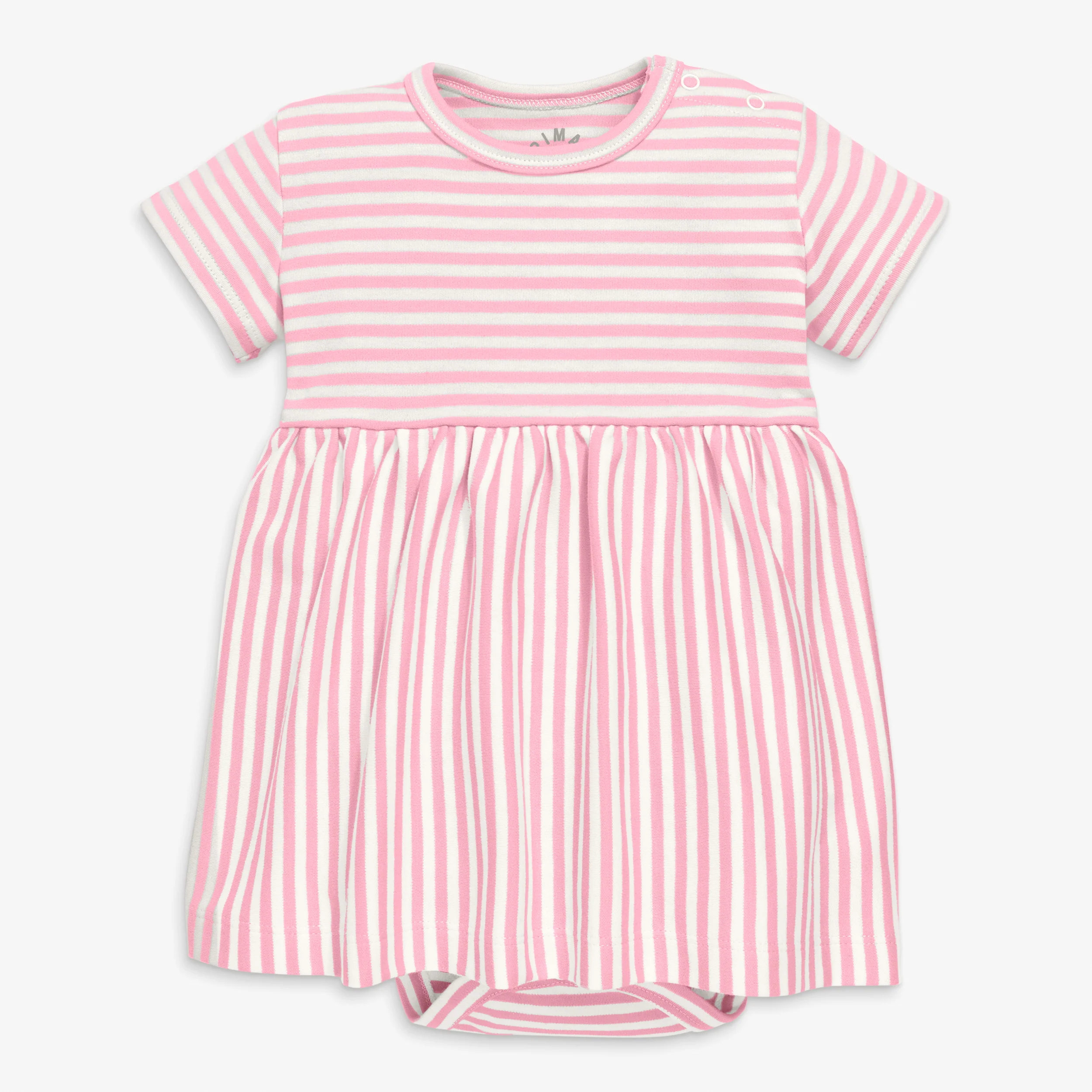 Clearance organic babysuit dress in stripe - Image 3