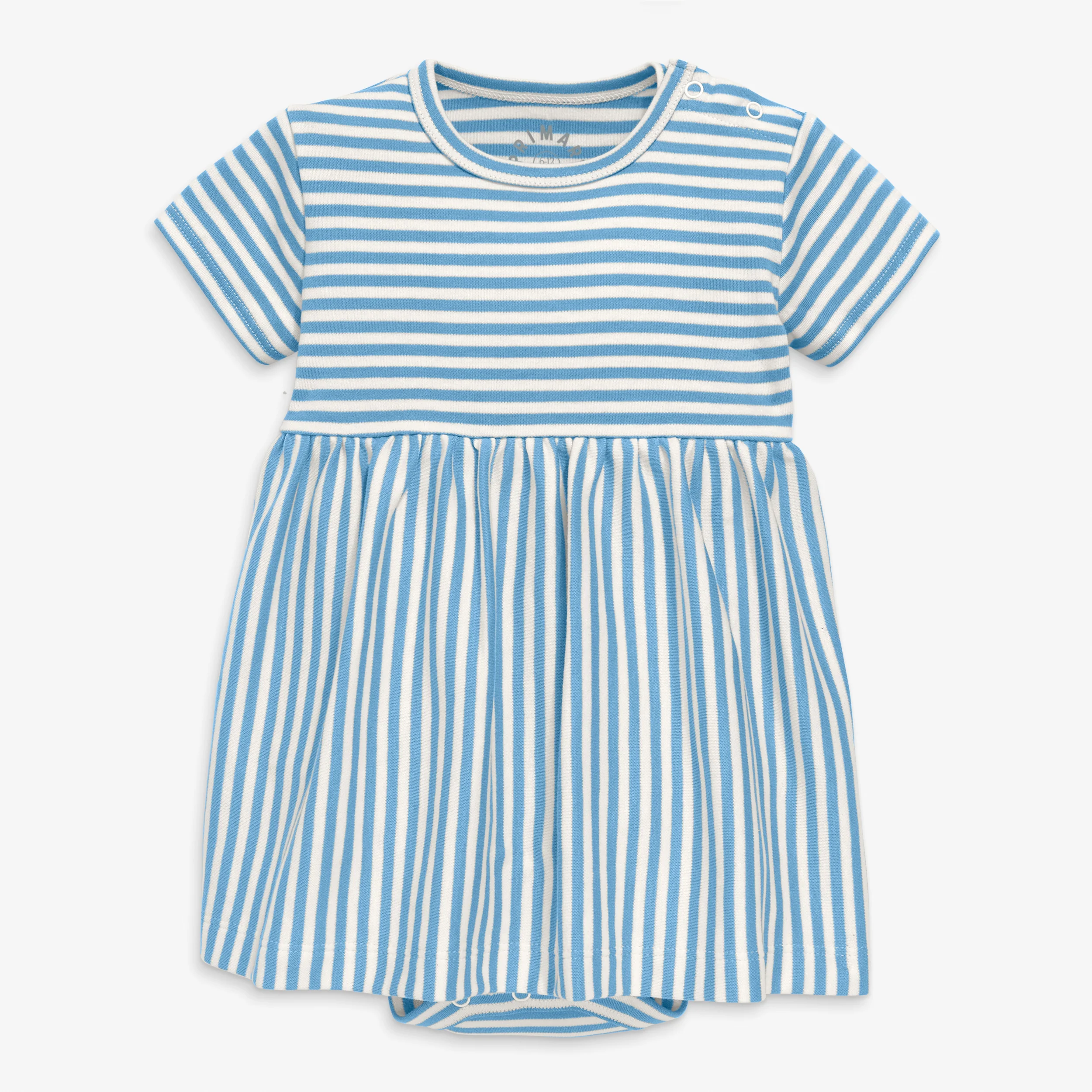 Clearance organic babysuit dress in stripe - Image 4
