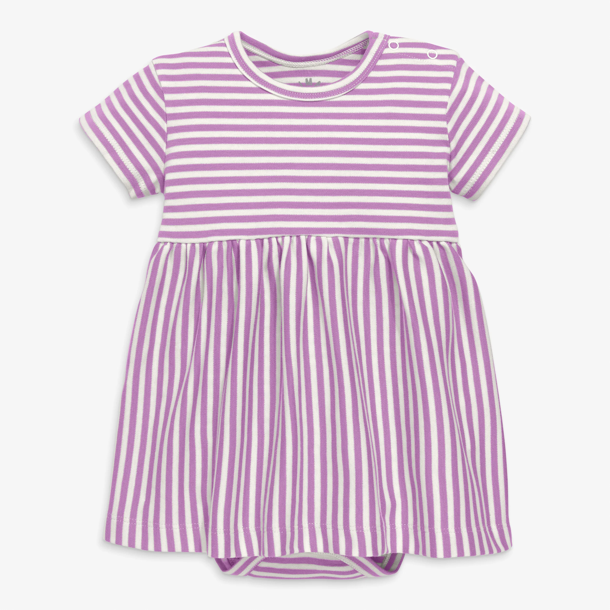 Clearance organic babysuit dress in stripe - Image 5