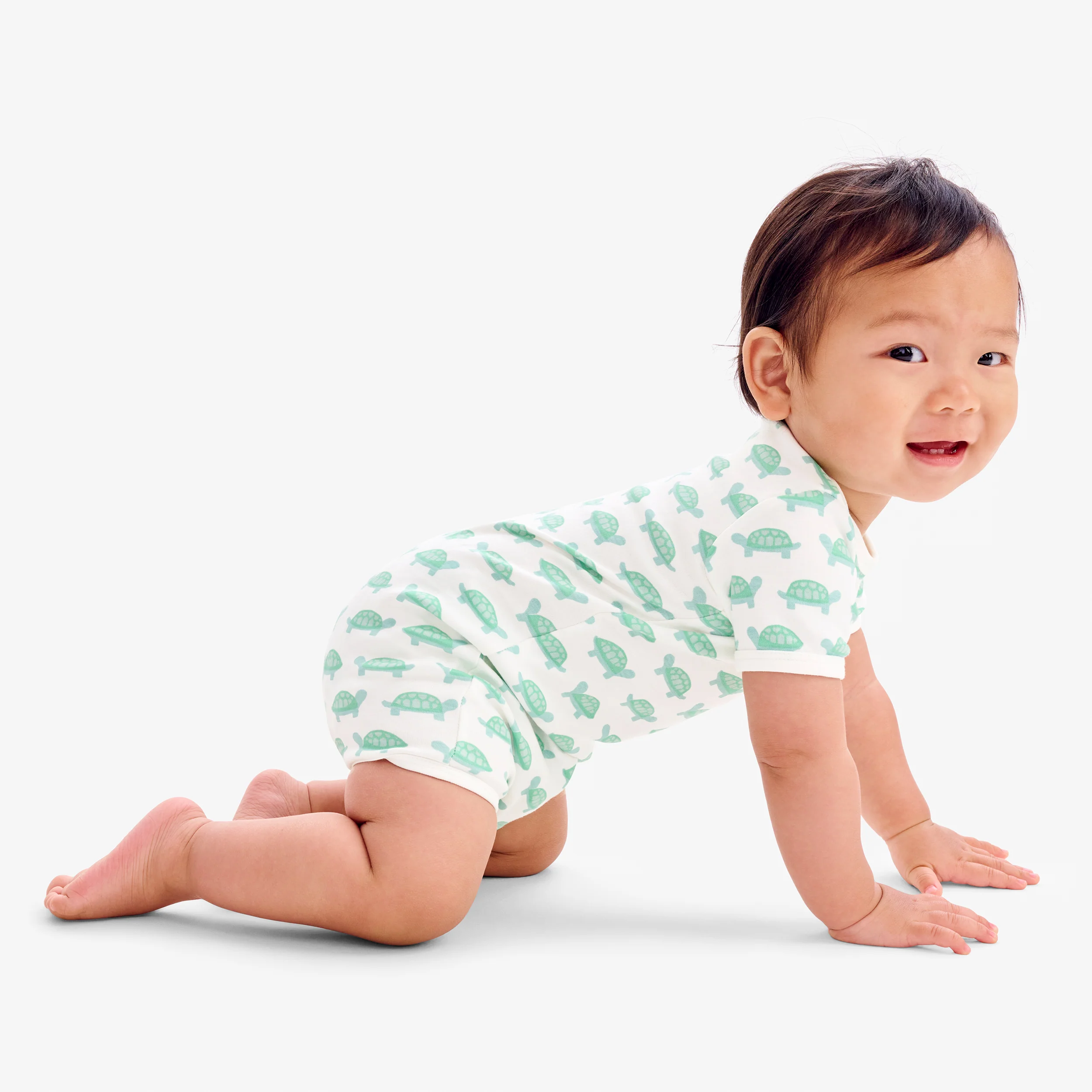 Organic animal friends babysuit shortie - Image 2