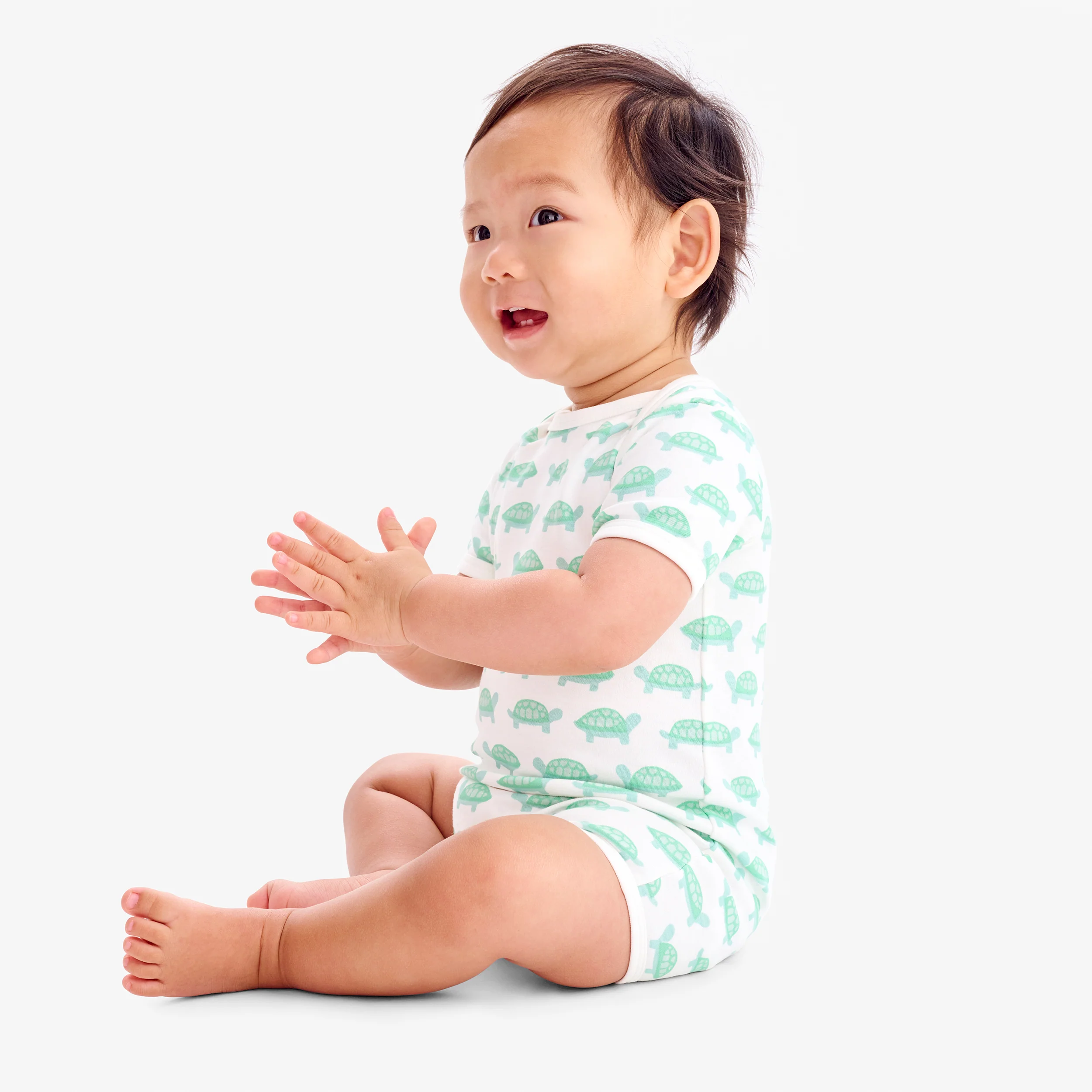 Organic animal friends babysuit shortie - Image 3