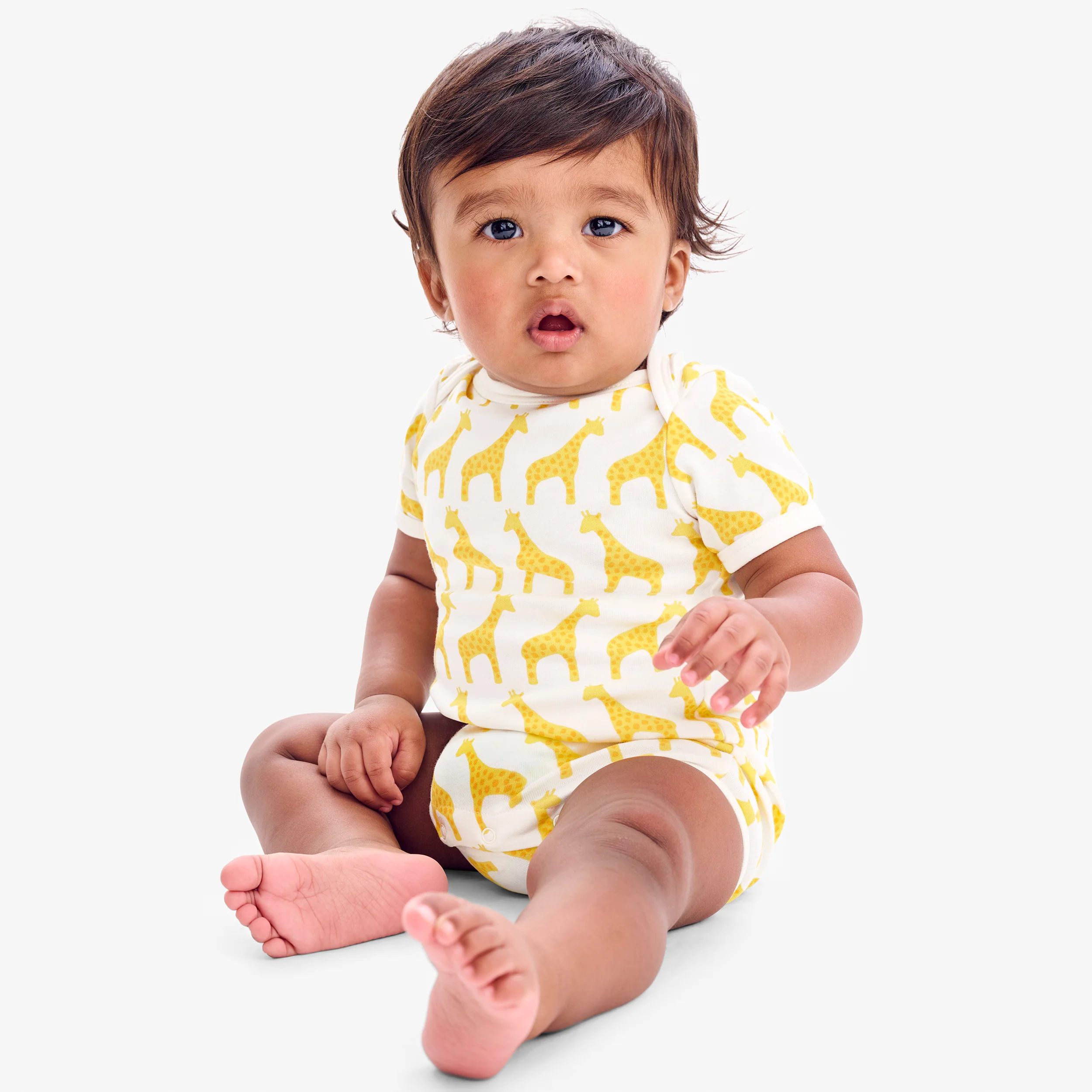 Organic animal friends babysuit shortie - Image 4