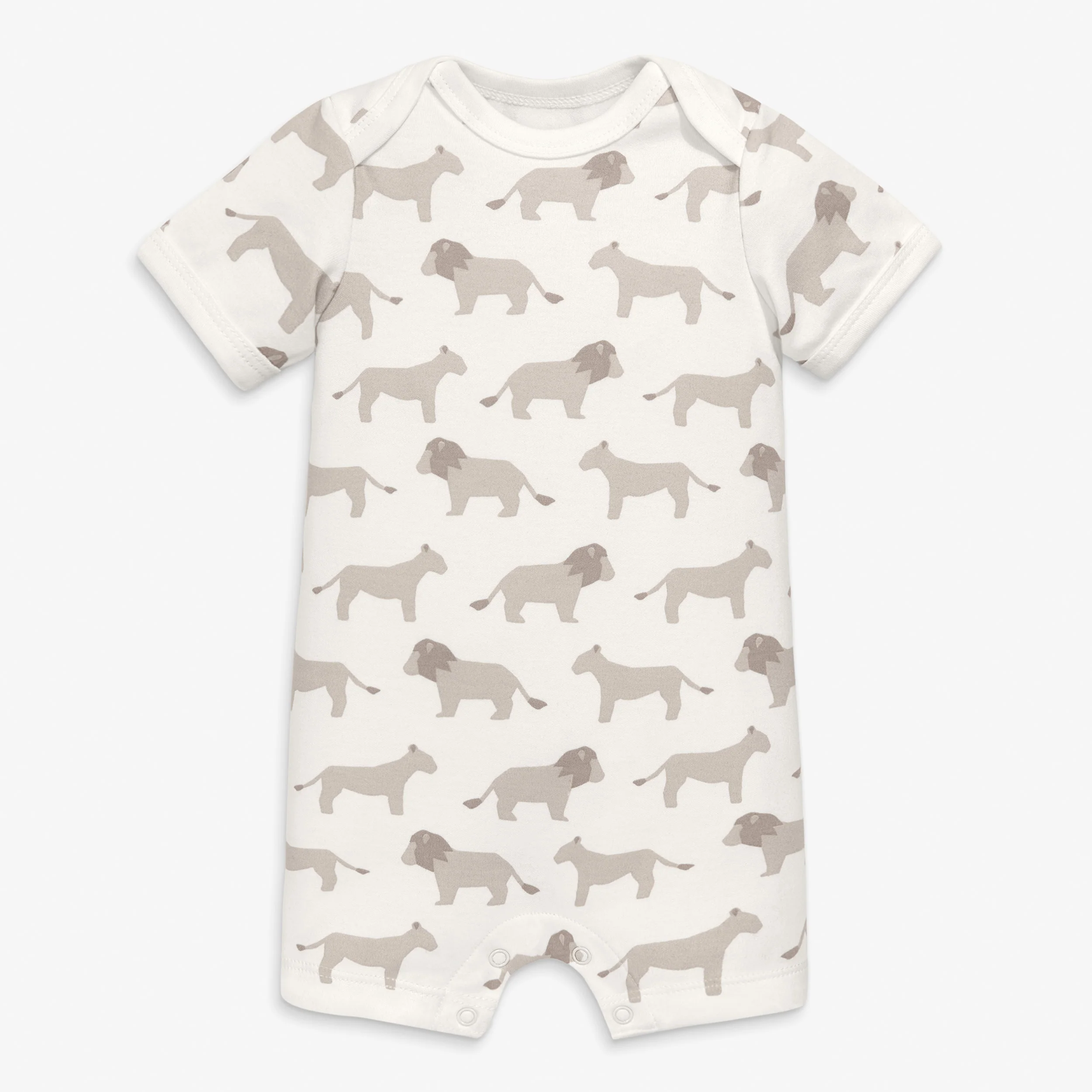 Organic animal friends babysuit shortie - Image 7