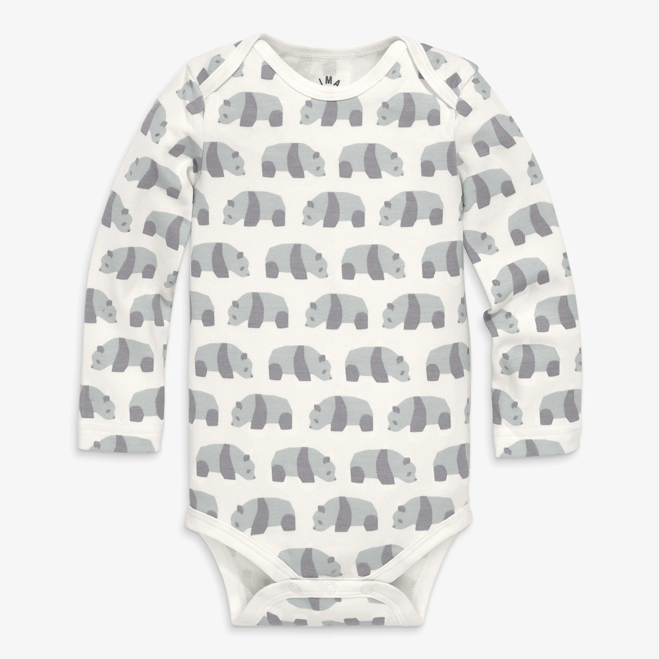 Organic long sleeve babysuit in animal friends - Image 4