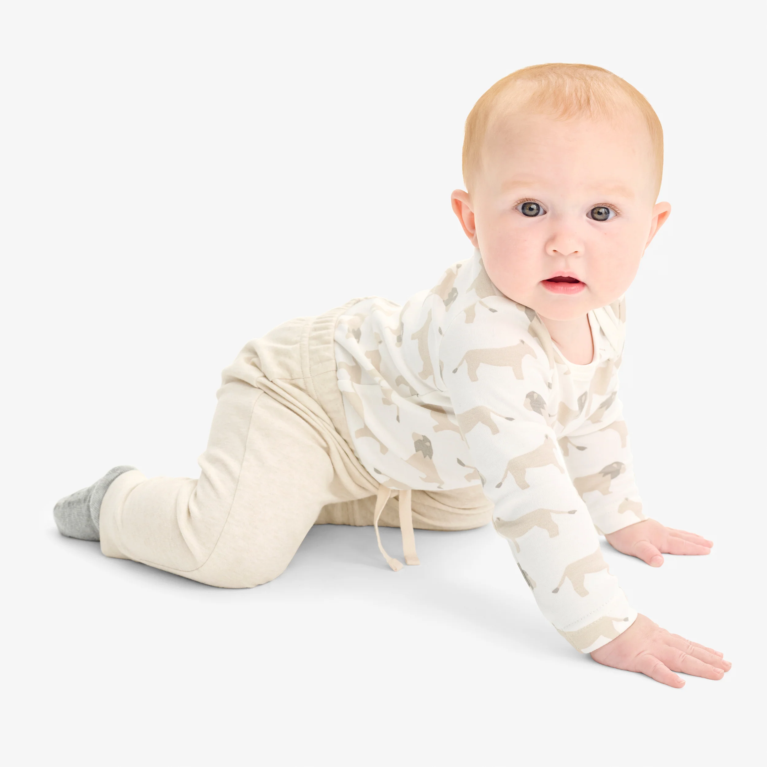 Organic long sleeve babysuit in animal friends - Image 9