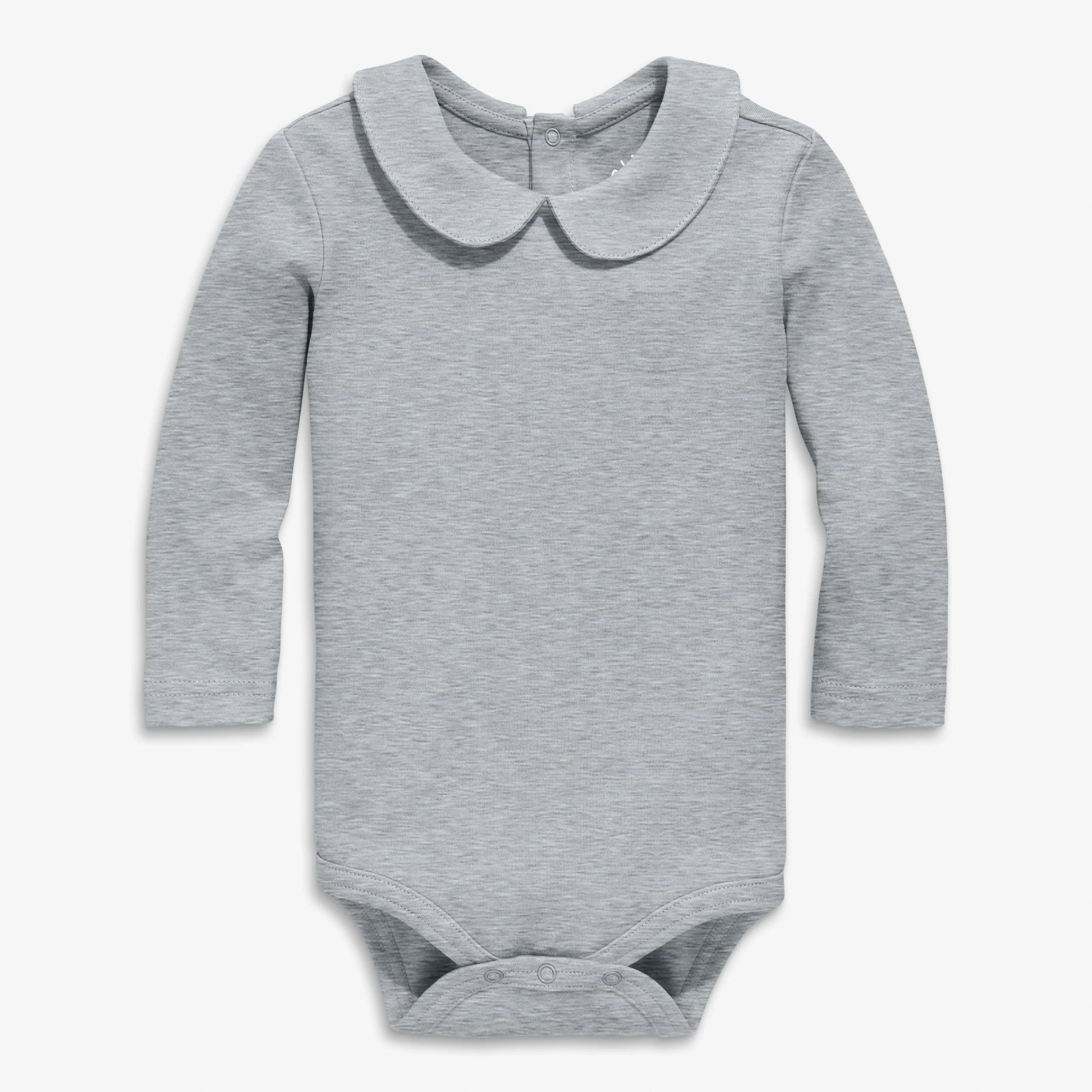 Organic long sleeve peter pan babysuit - Image 2