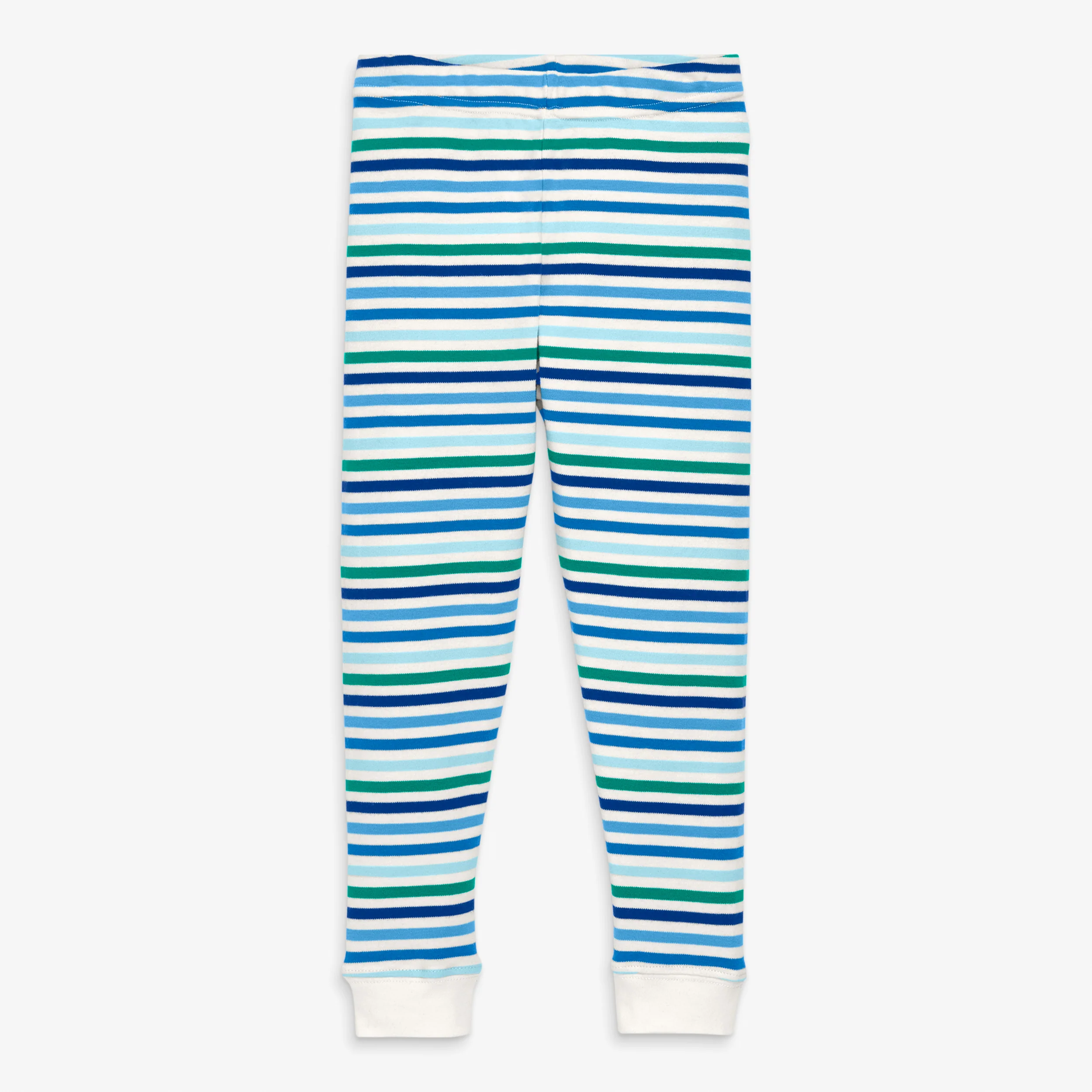 Kids organic PJ pant in cool stripes - Image 2