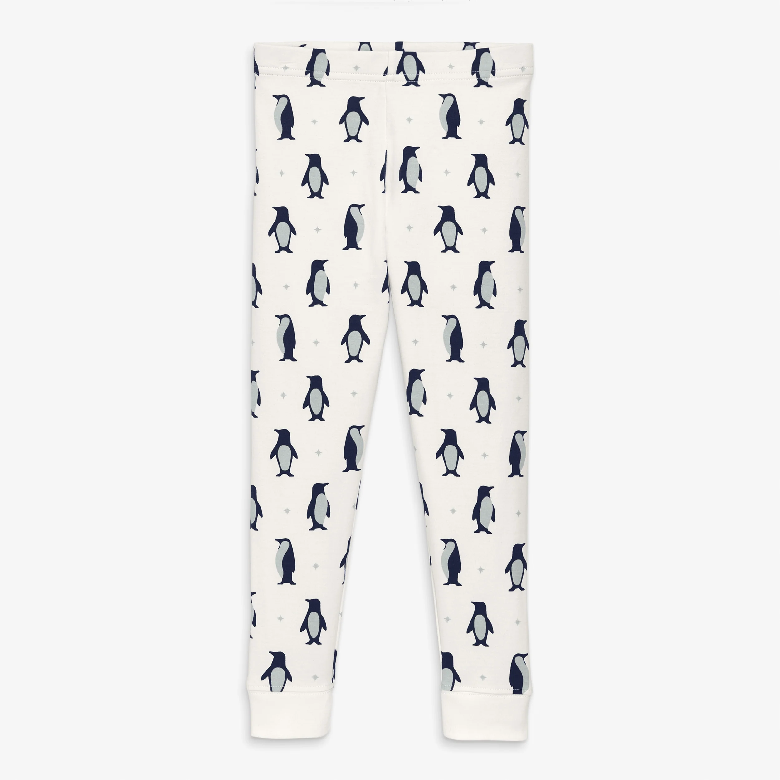 Kids organic PJ pant in penguin pals