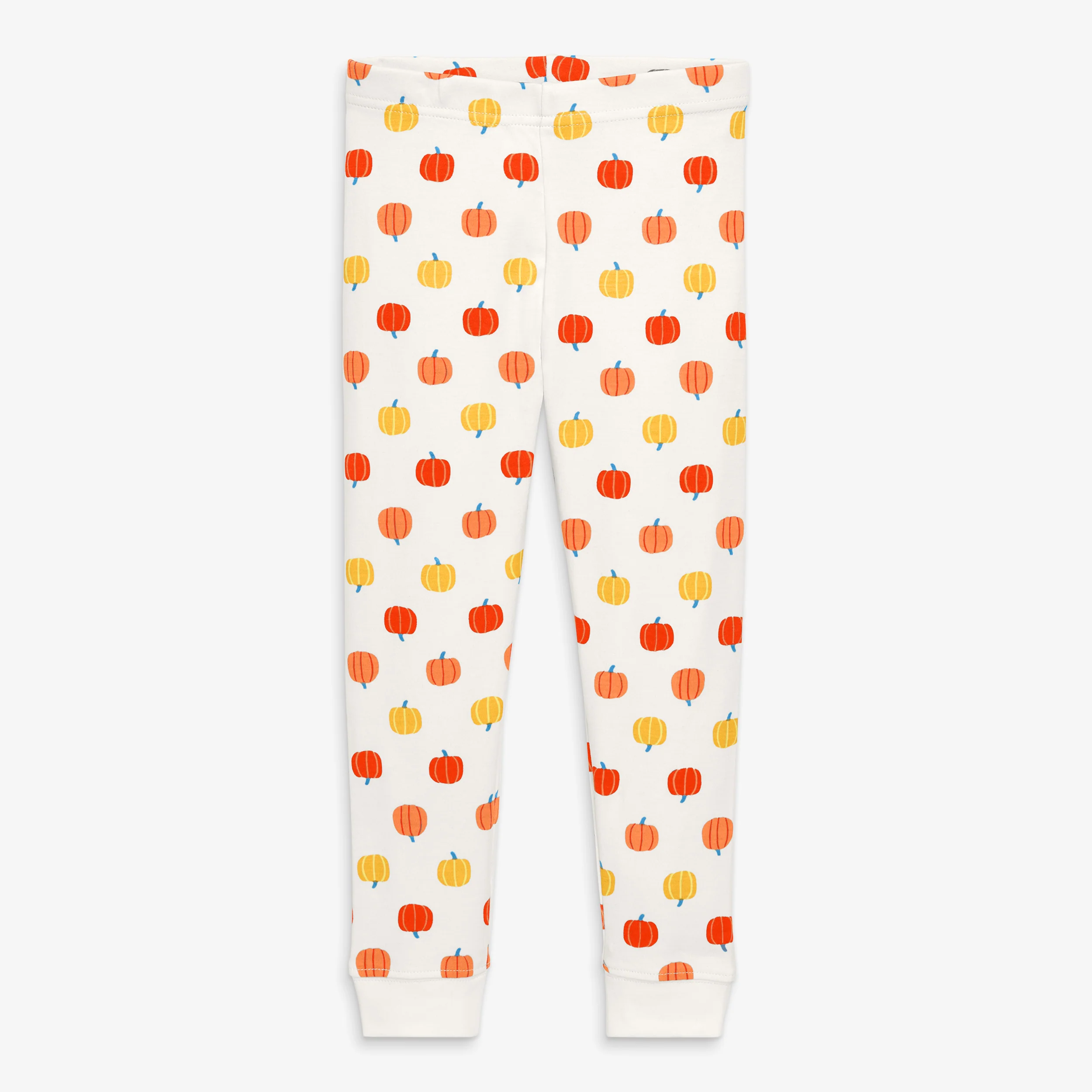 Clearance kids organic pj pant in candy pumpkins