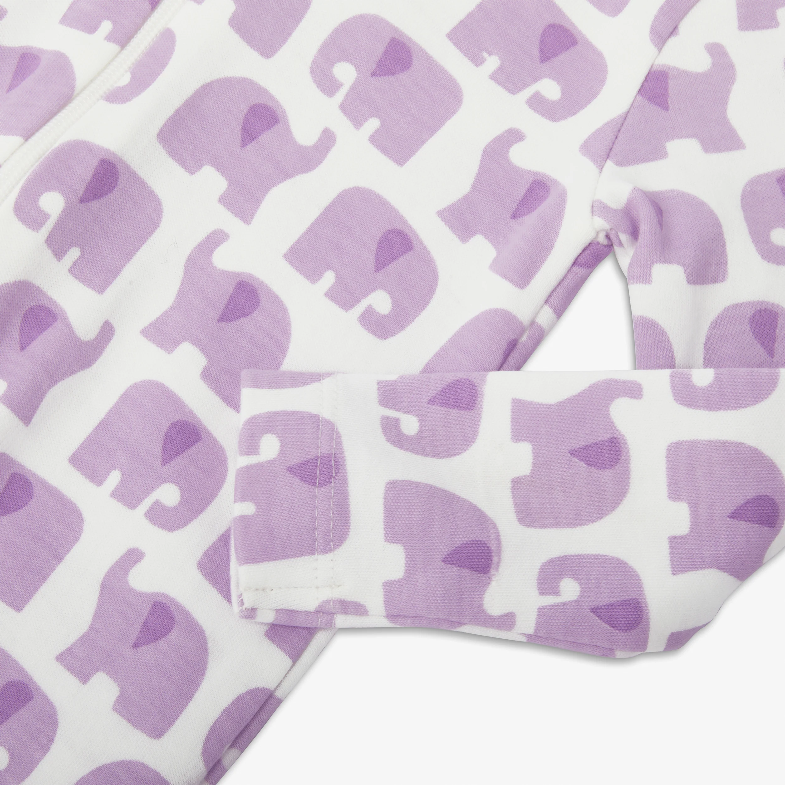 Baby organic animal friends zip footie - Image 11