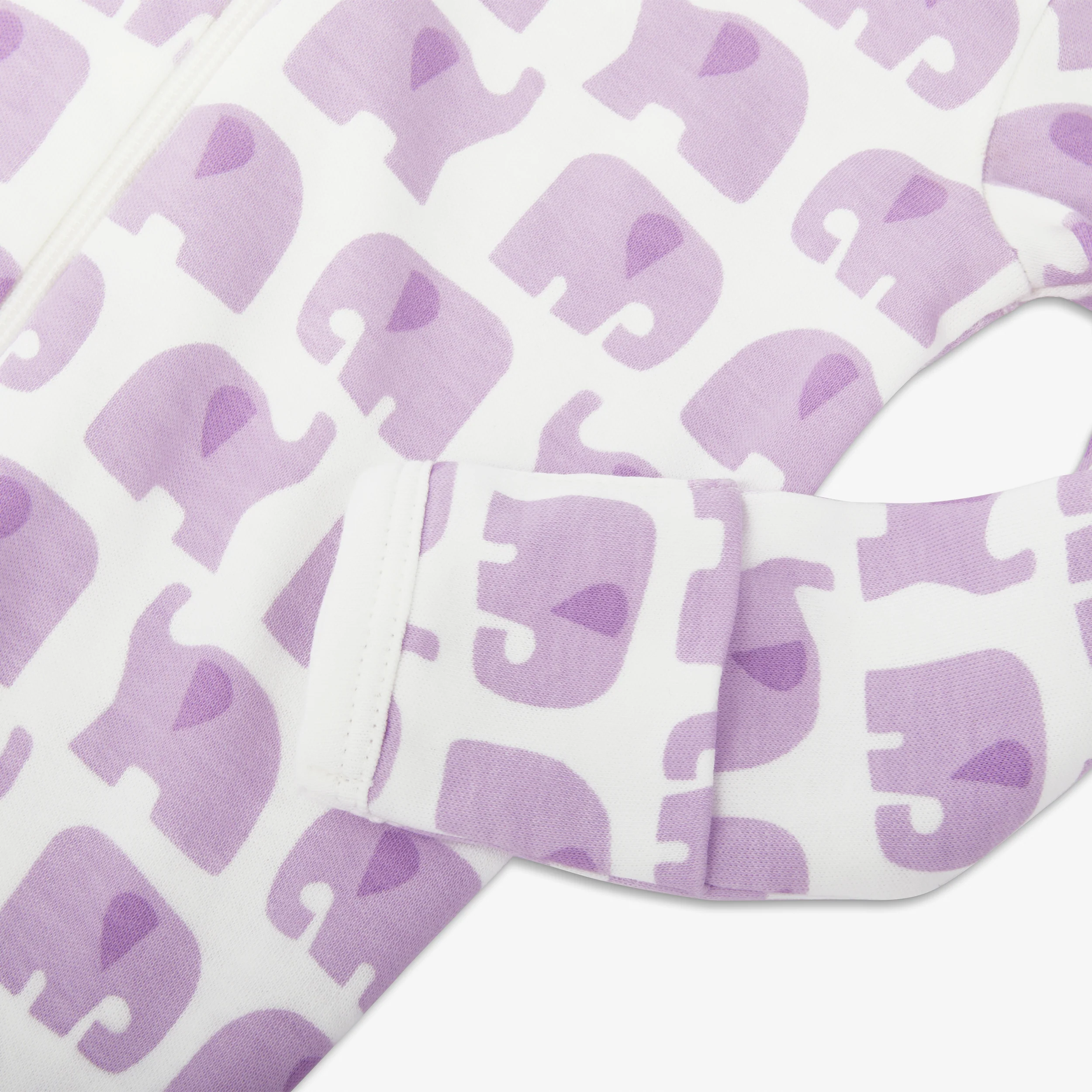 Baby organic animal friends zip footie - Image 12