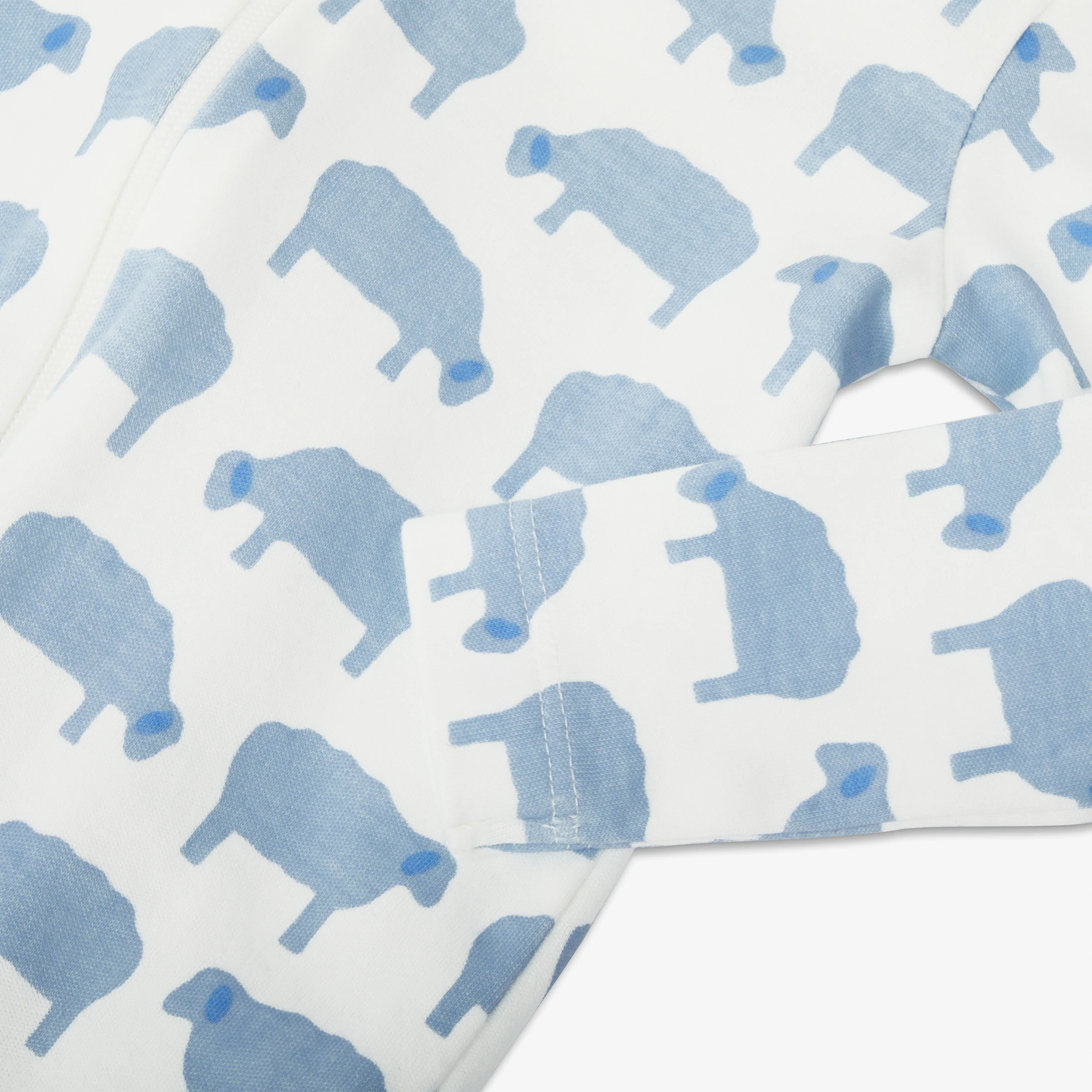 Baby organic animal friends zip footie - Image 13