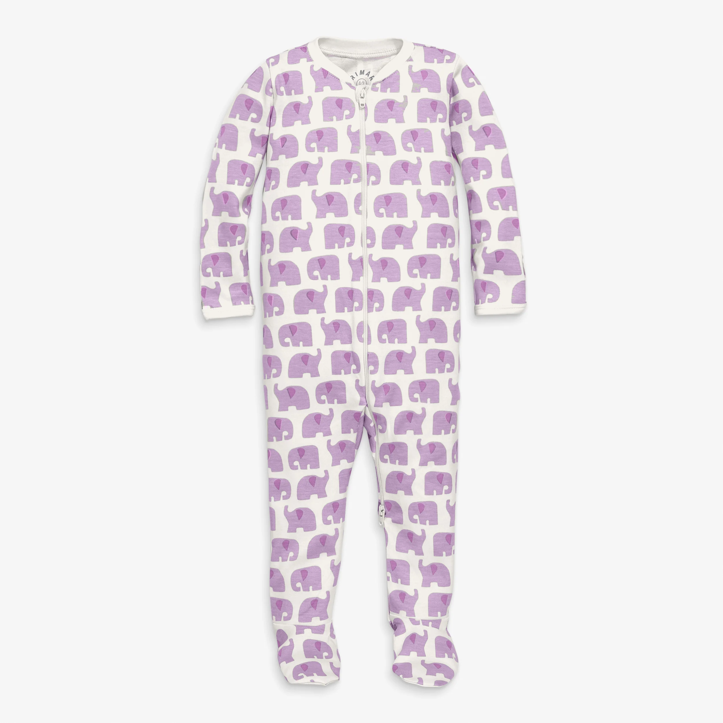 Baby organic animal friends zip footie - Image 2