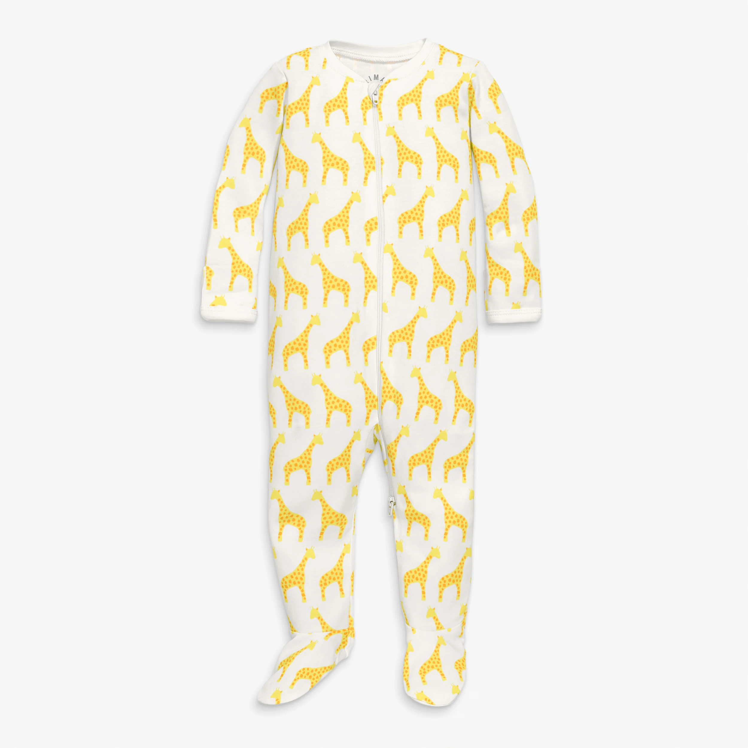 Baby organic animal friends zip footie - Image 3