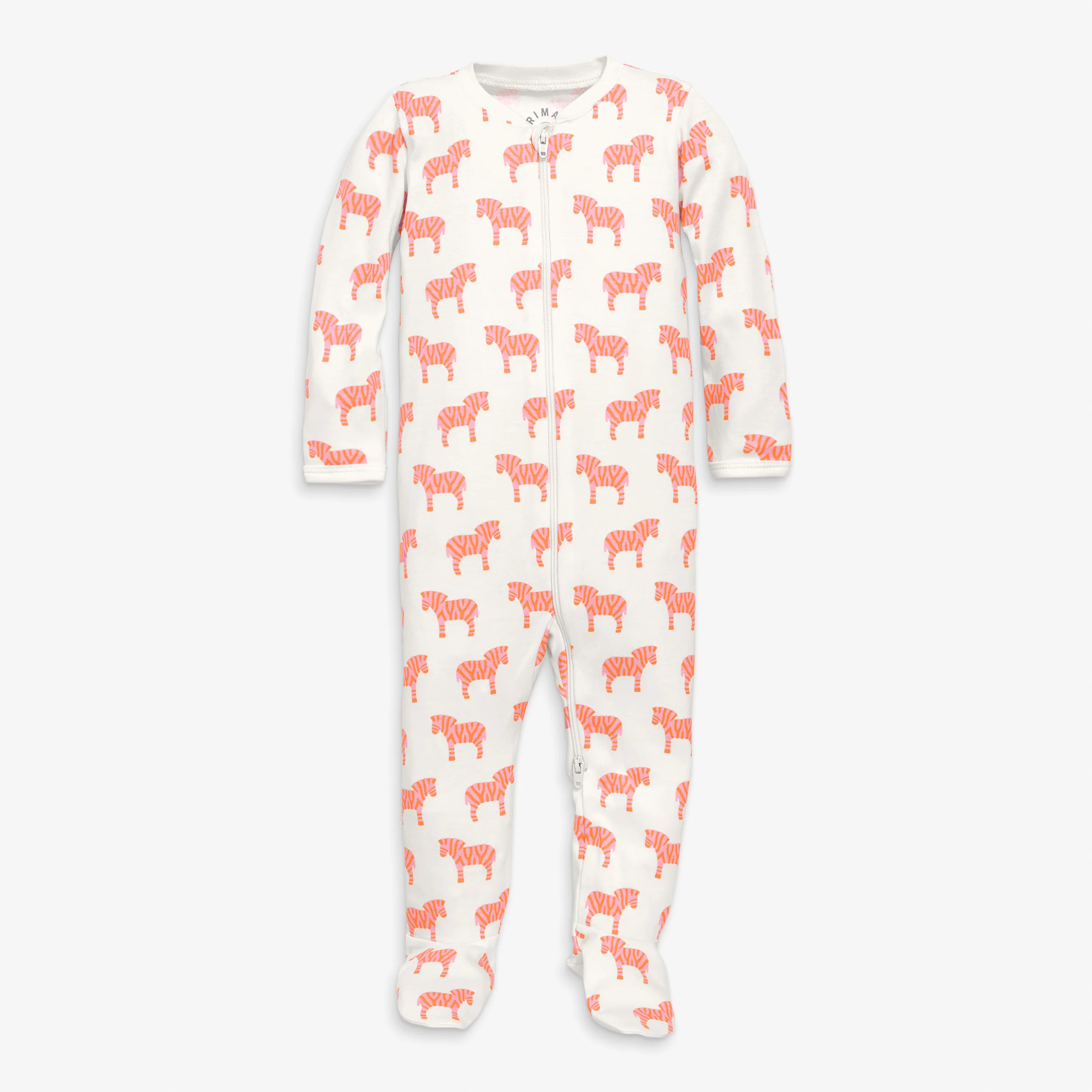 Baby organic animal friends zip footie - Image 4