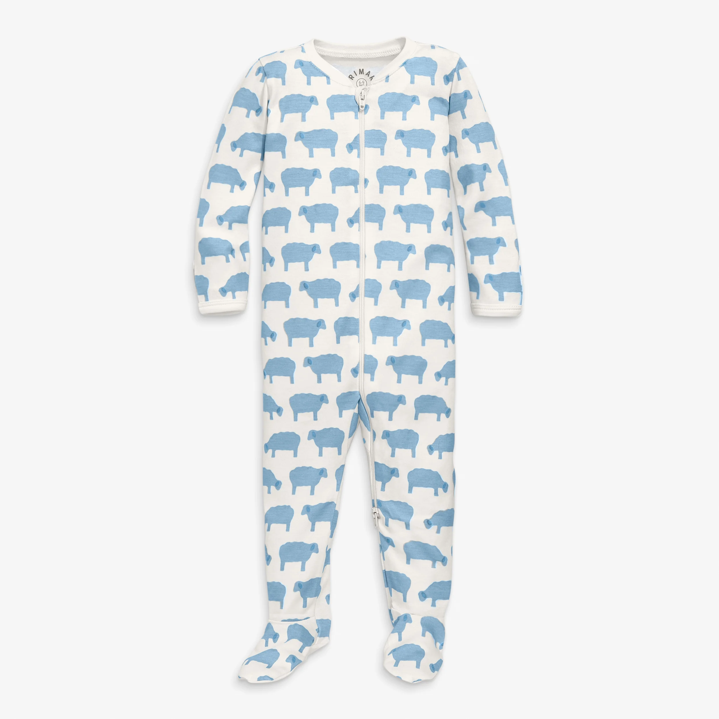 Baby organic animal friends zip footie - Image 5