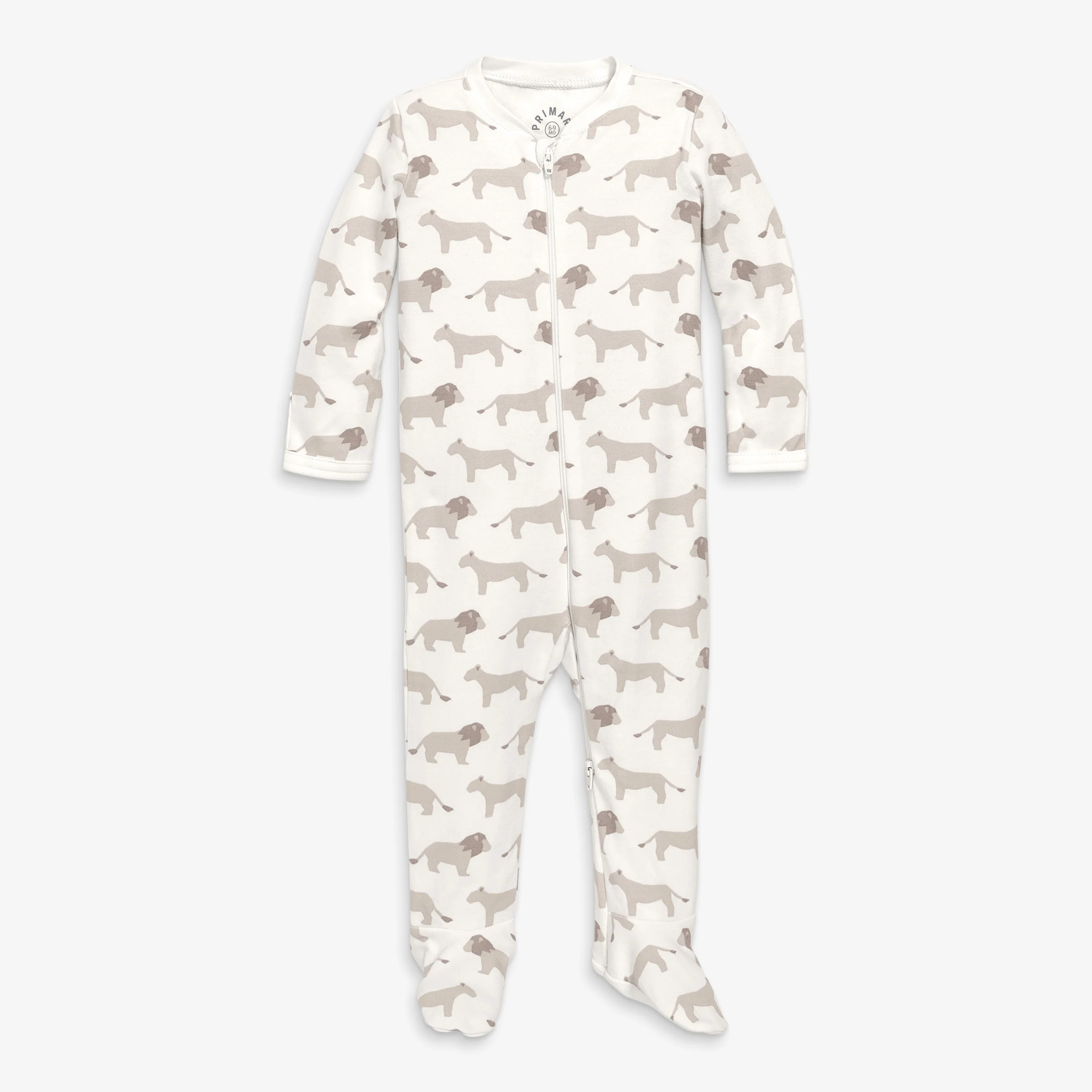 Baby organic animal friends zip footie - Image 6