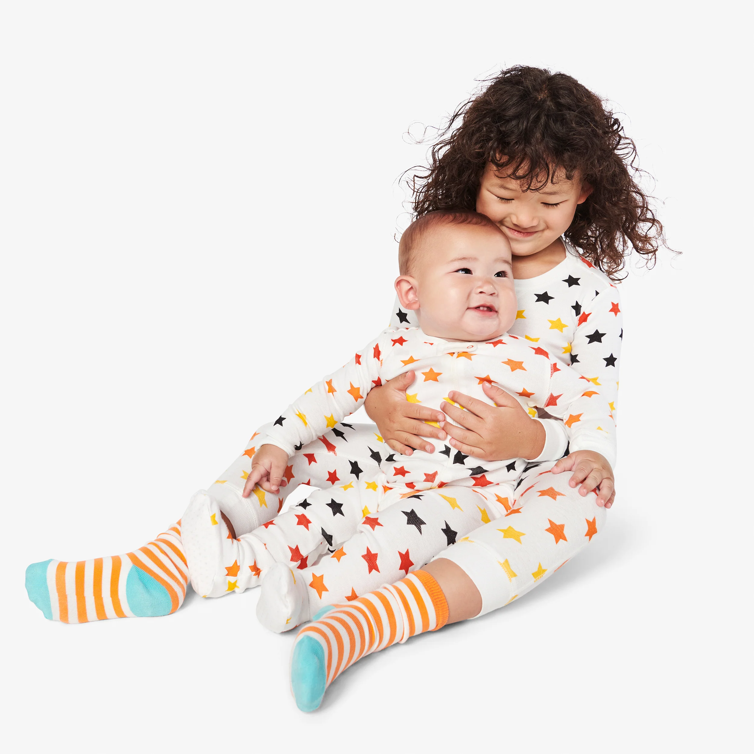 Clearance baby organic zip footie in candy stars - Image 3