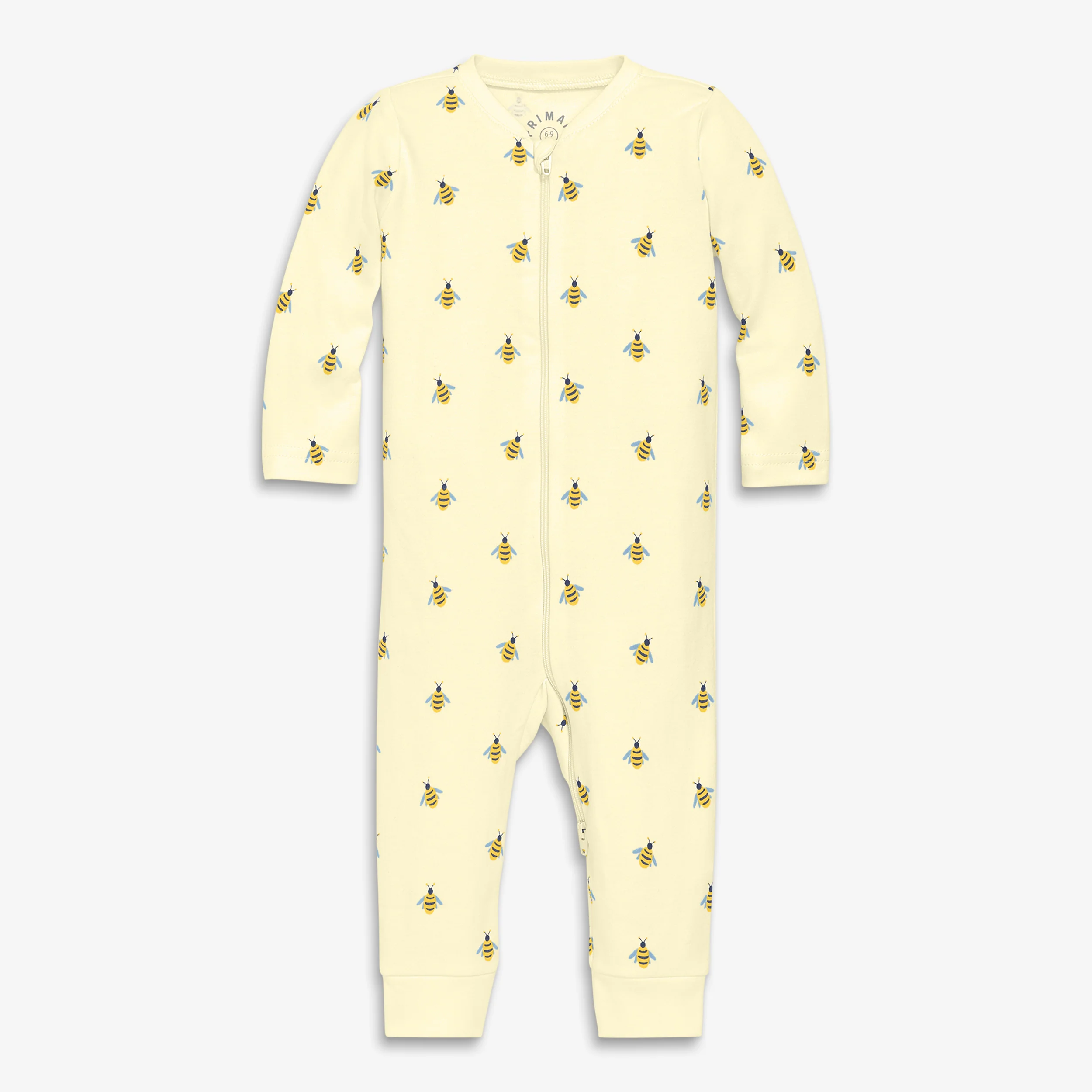 Baby organic zip romper in baby bugs - Image 2