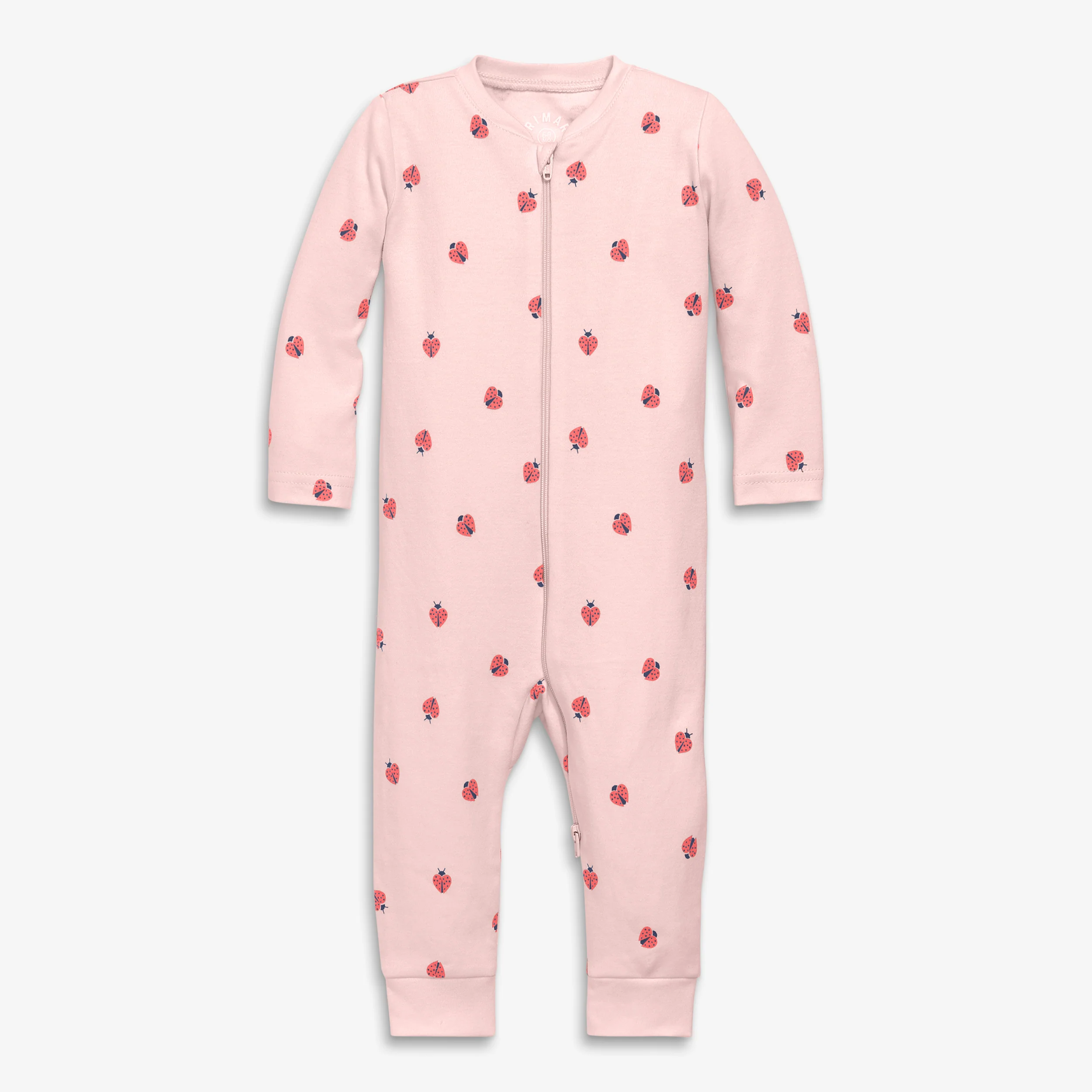 Baby organic zip romper in baby bugs - Image 3