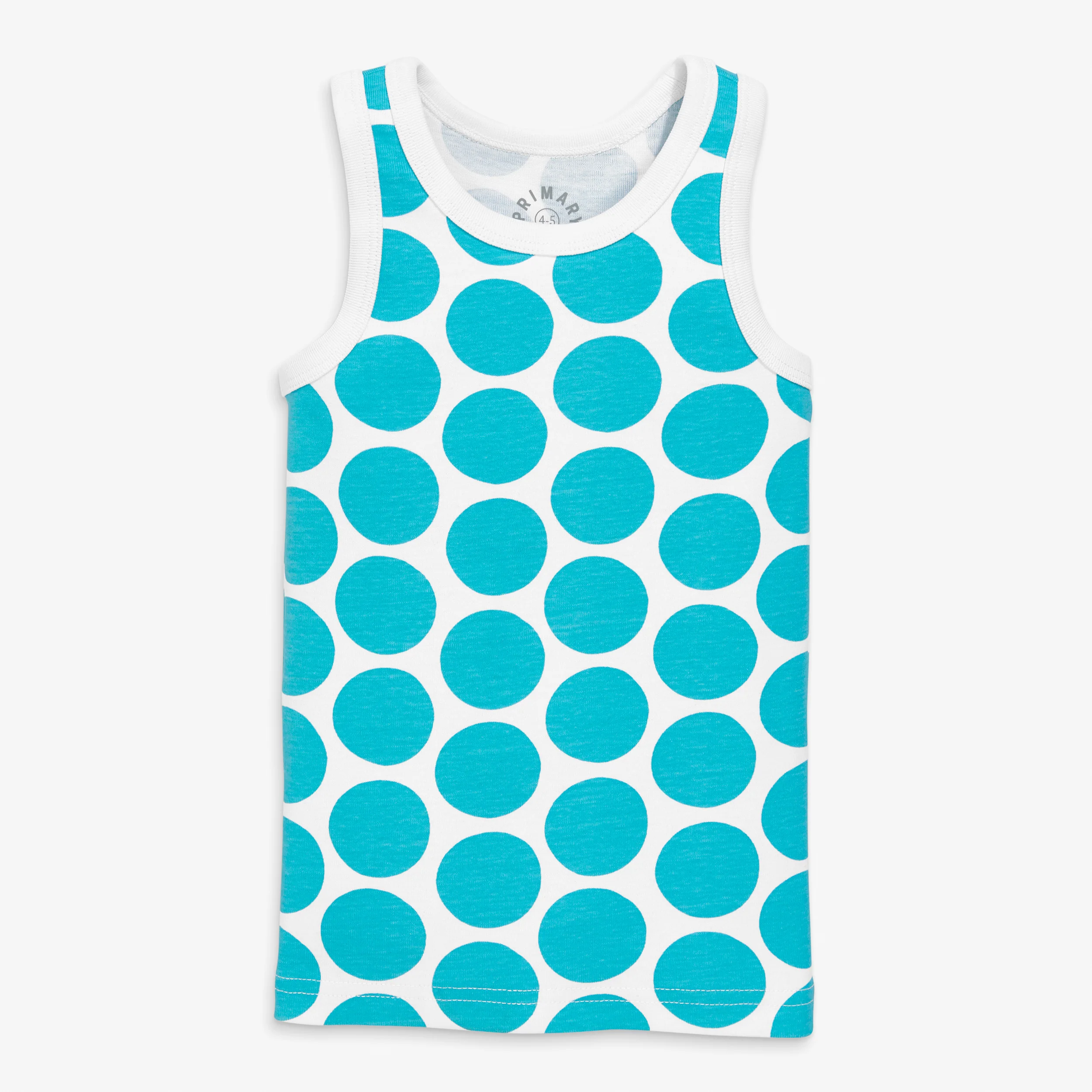 Clearance kids organic pj tank in cutout dot - Image 2