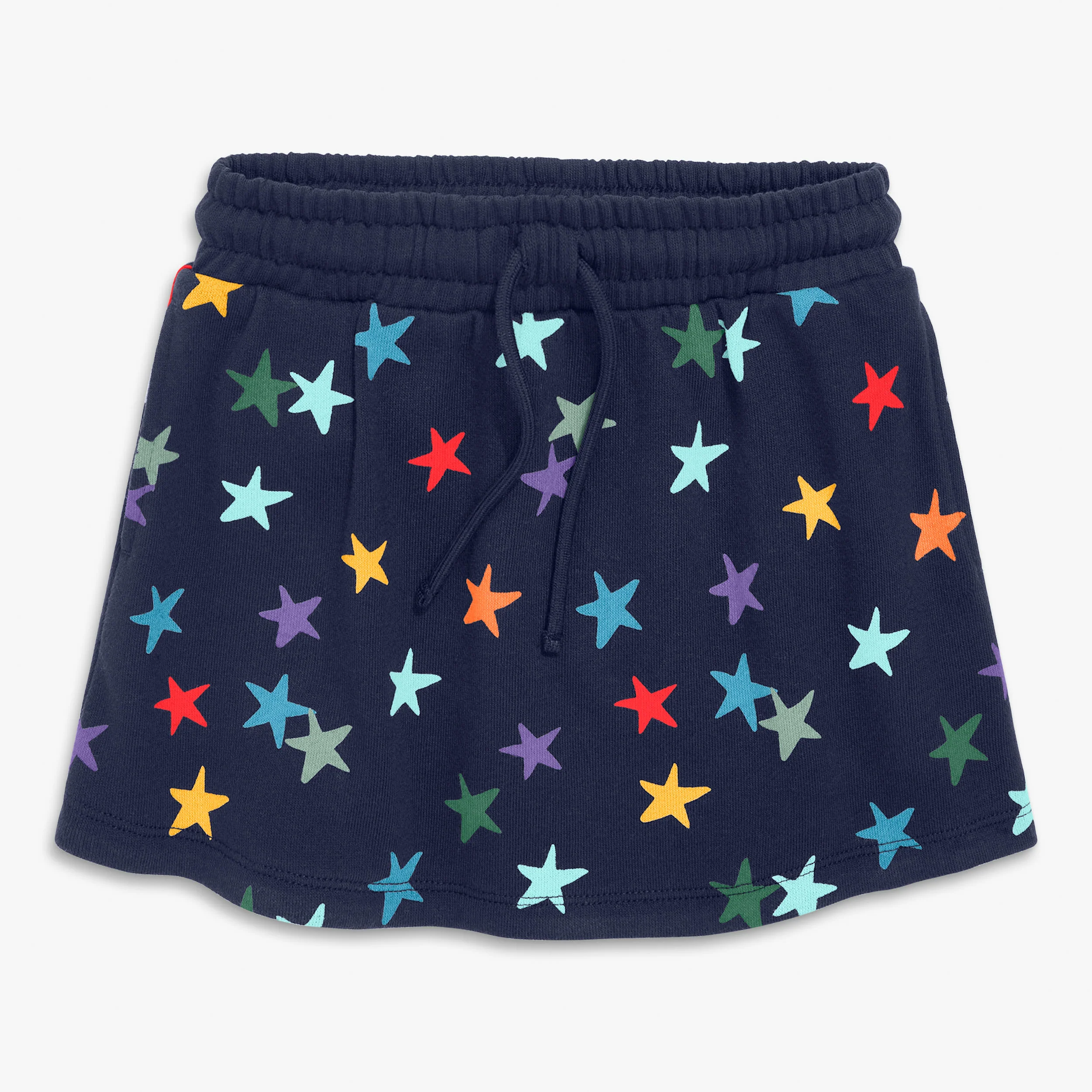 Kids drawstring pocket skort in confetti stars - Image 2