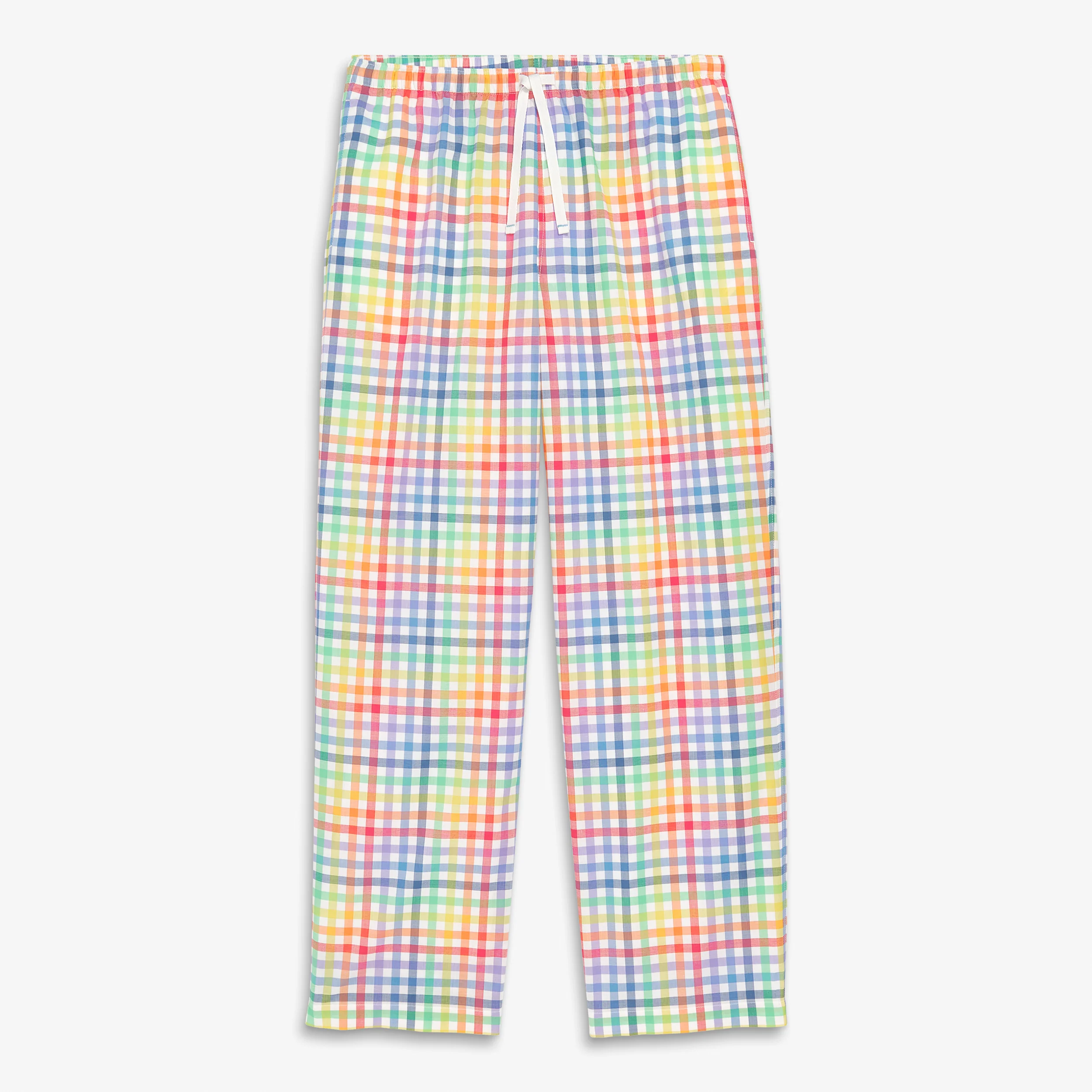 Adult PJ pant in rainbow plaid (unisex fit) - Image 2