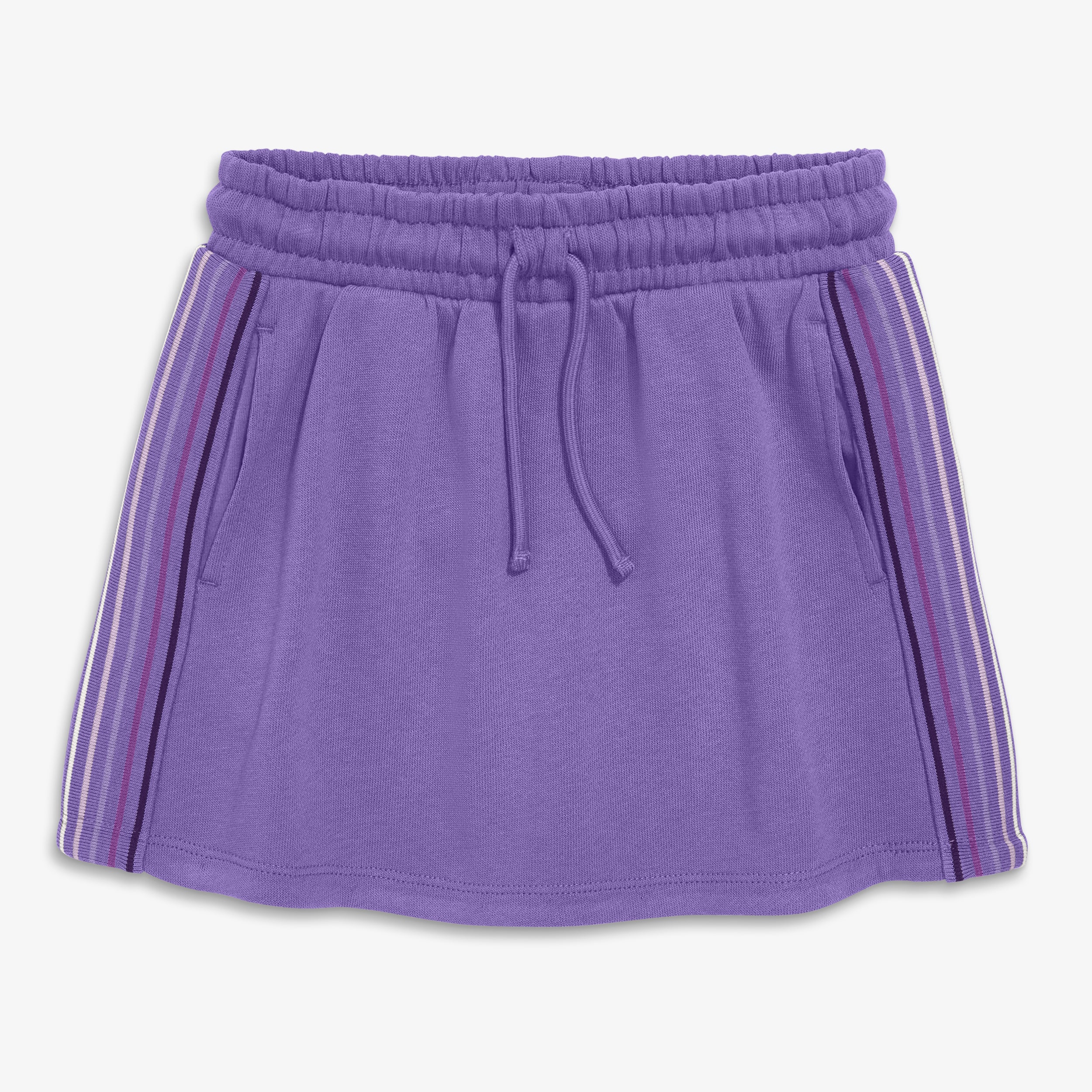 Kids rainbow trim drawstring pocket skort - Image 2