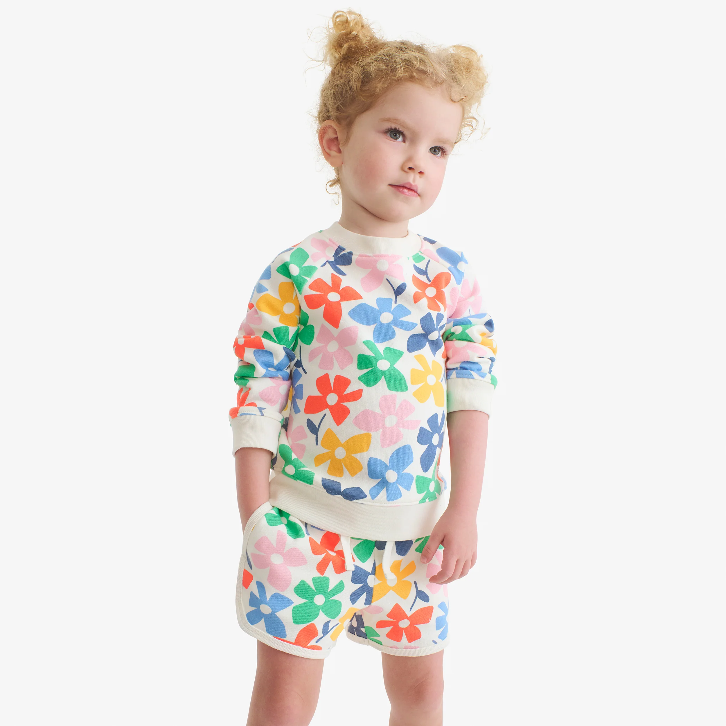 Kids recess short in rainbow blooms - Image 4