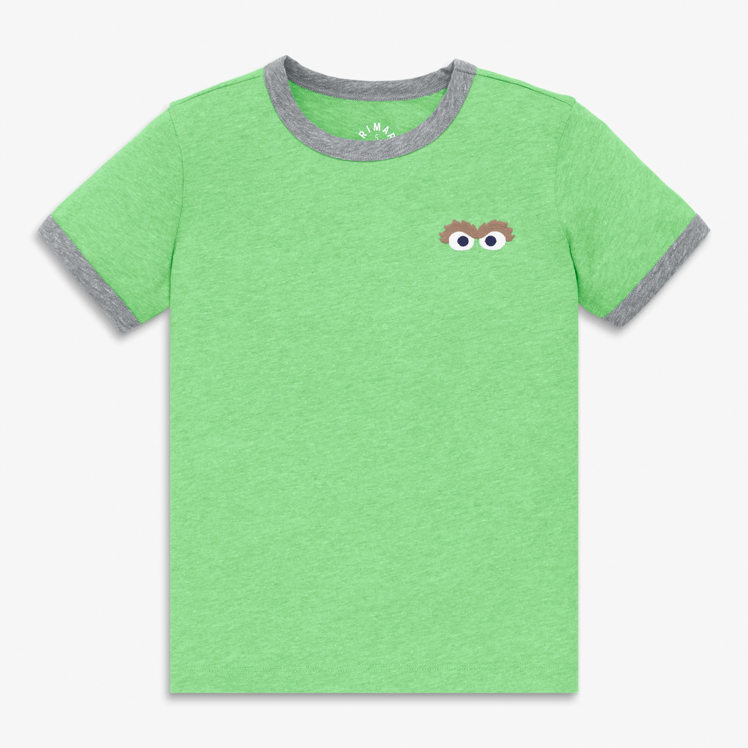 Kids Sesame Street embroidered ringer tee - Image 3