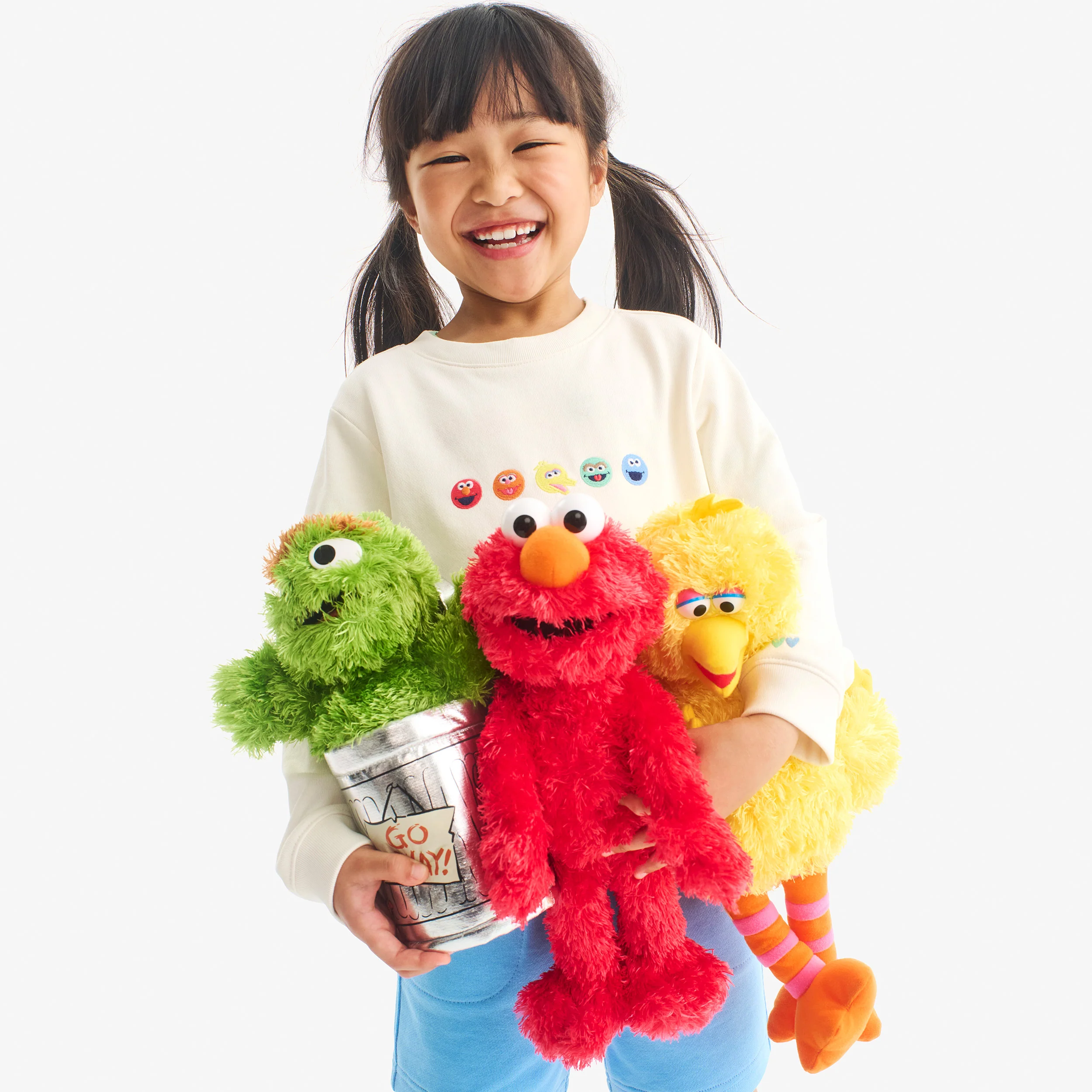 Kids Sesame Street friends embroidered sweatshirt - Image 5