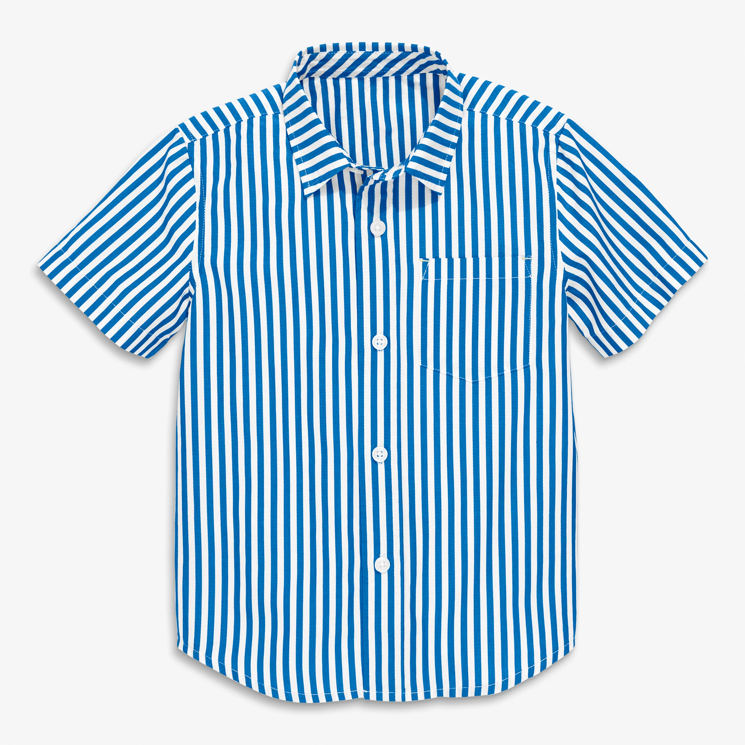 Clearance kids short sleeve button down in stripe - Image 4