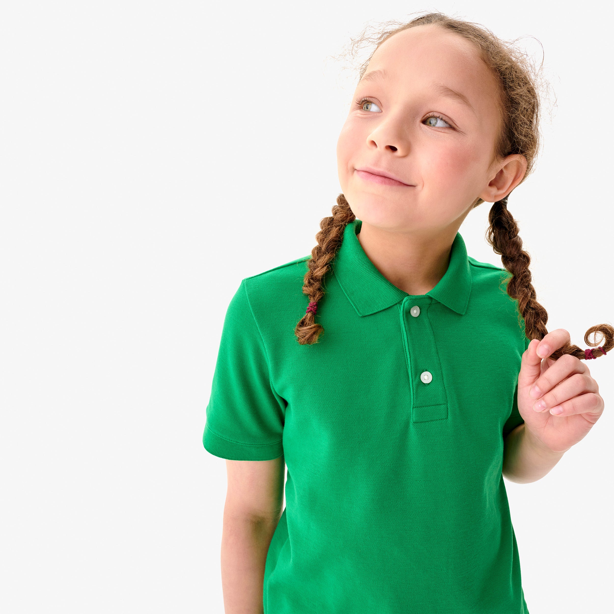 Kids short sleeve pique polo - Image 3