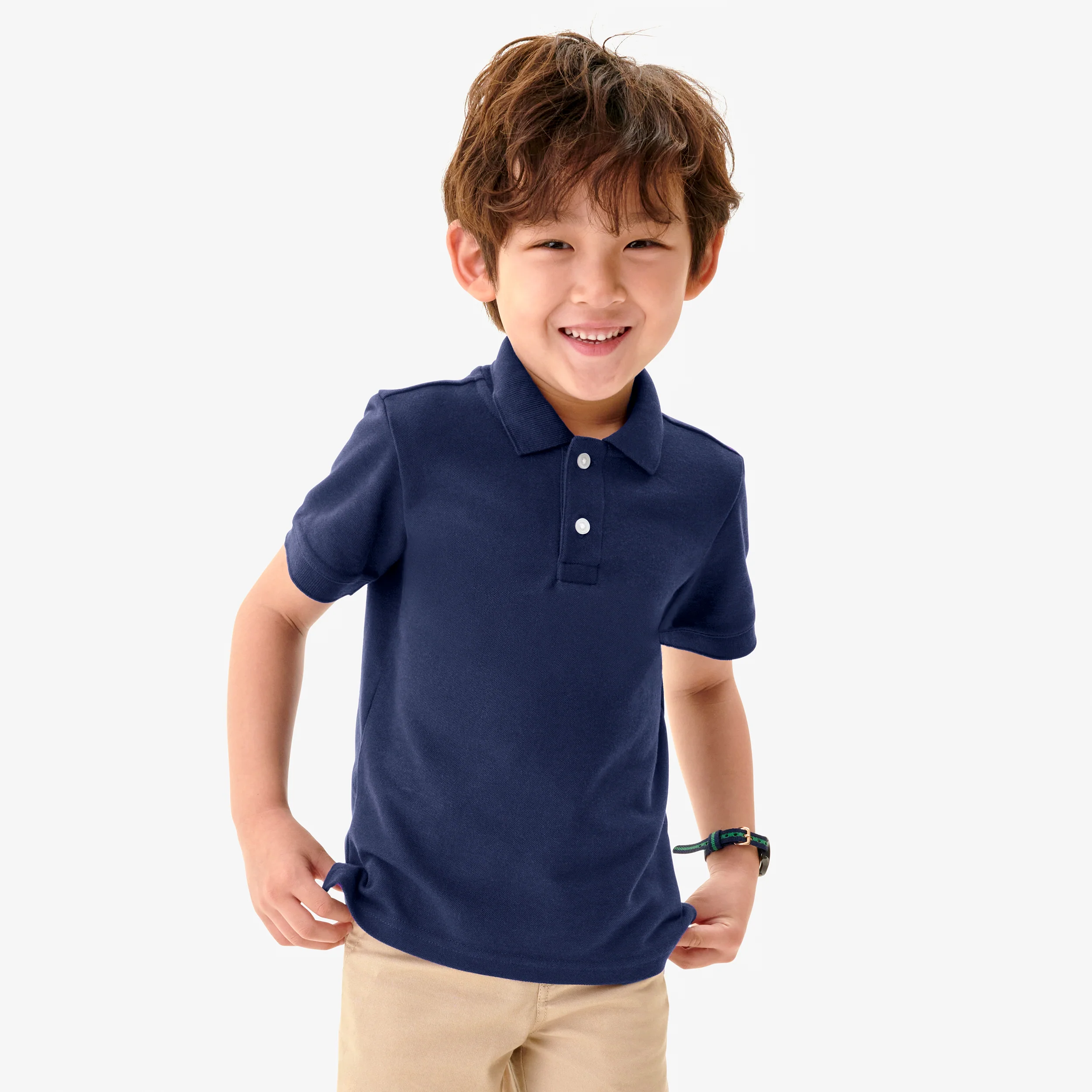 Kids short sleeve pique polo - Image 4
