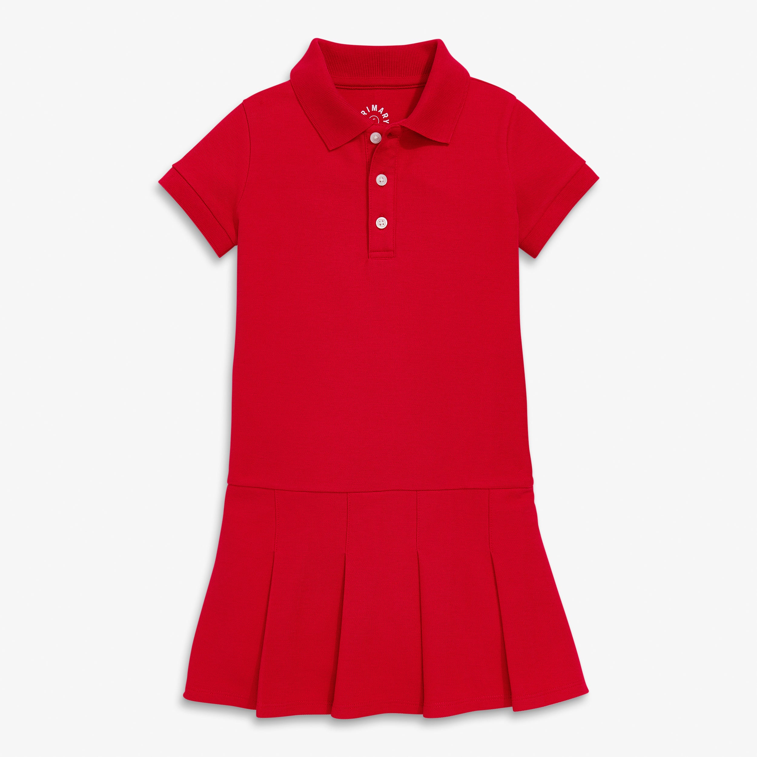 Kids short sleeve pique polo dress