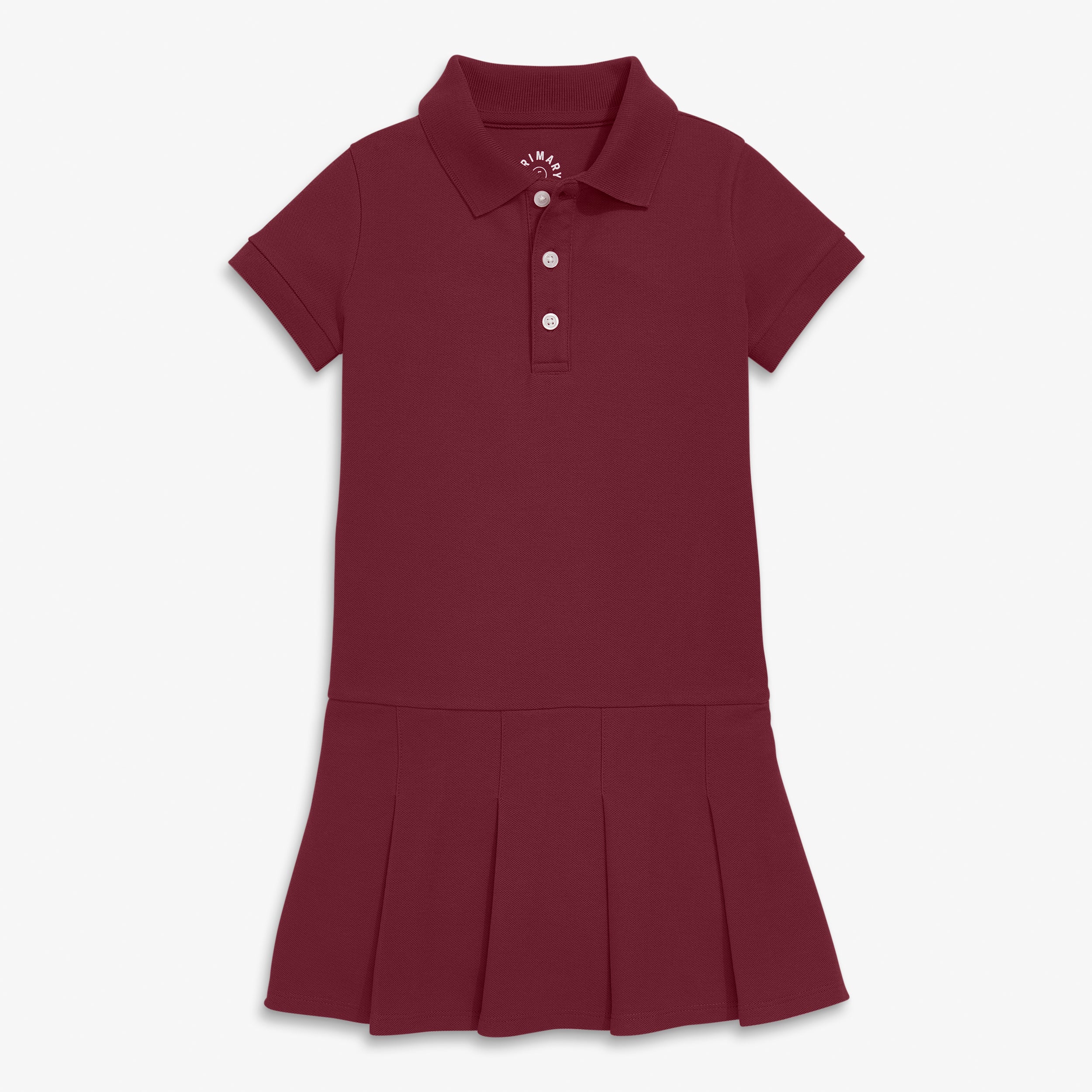 Kids short sleeve pique polo dress - Image 5