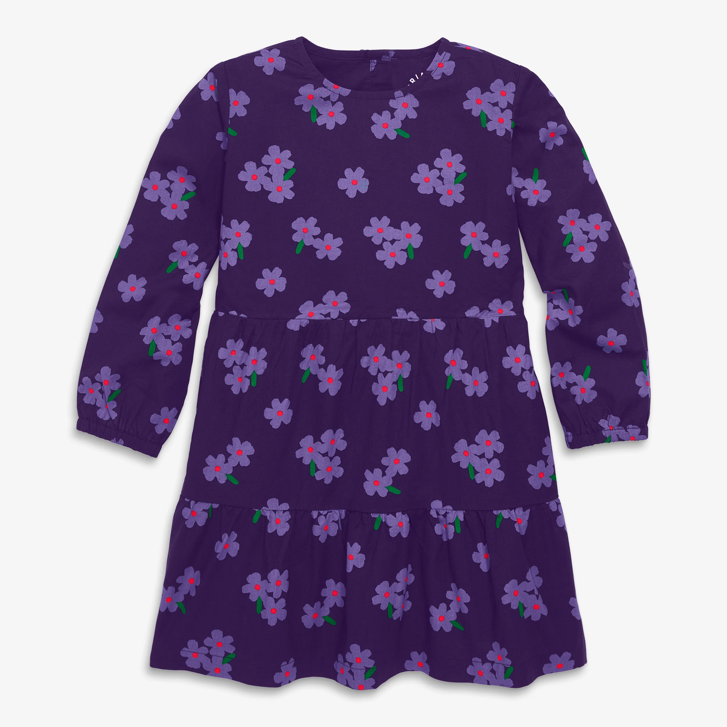 Clearance kids tiered dress in violets - Image 2