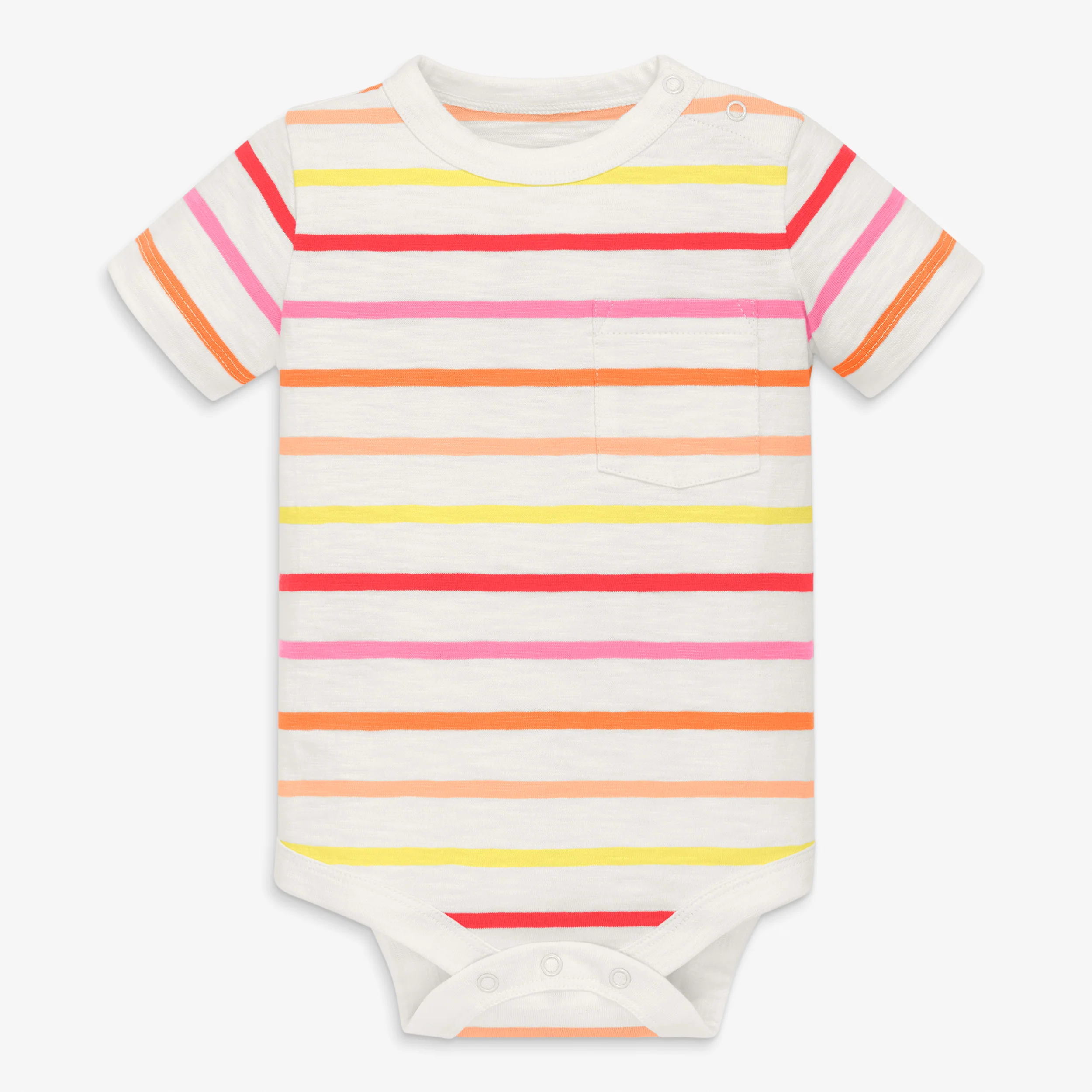 Short sleeve stripe babysuit - Image 2