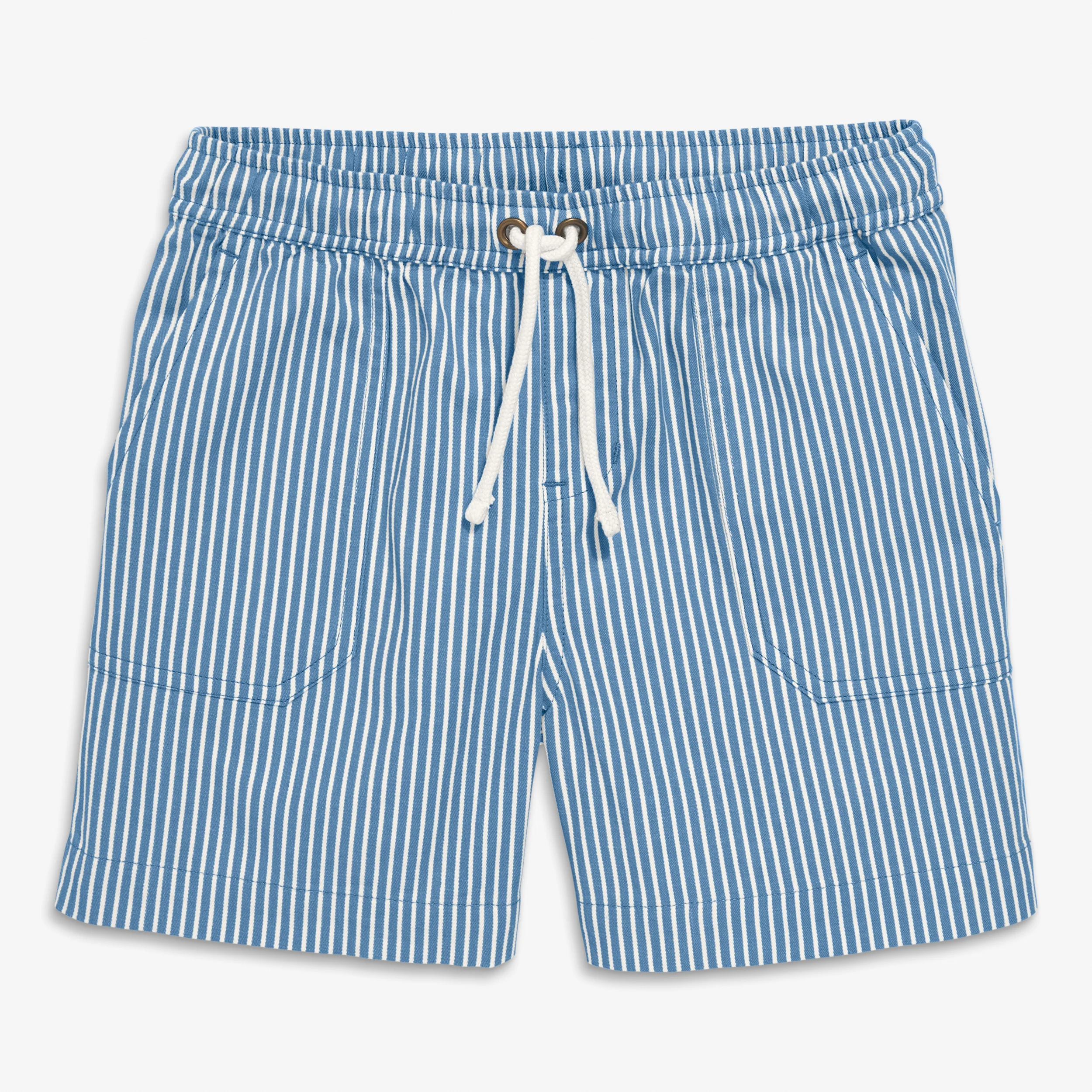 Kids stretch chino short in boardwalk stripe - Image 2