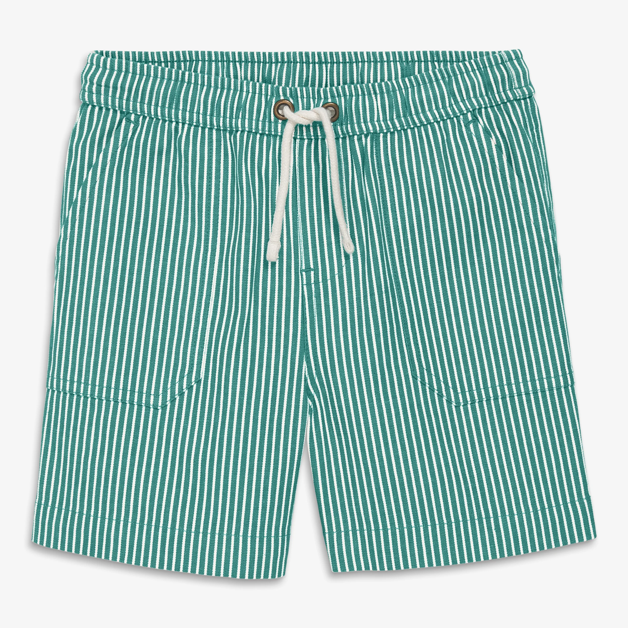 Kids stretch chino short in boardwalk stripe - Image 3