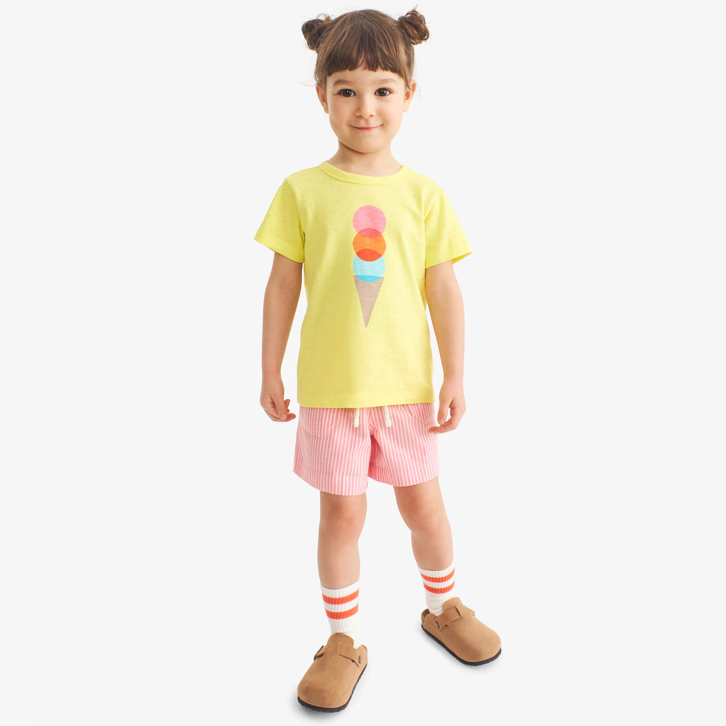 Kids stretch chino short in boardwalk stripe - Image 5