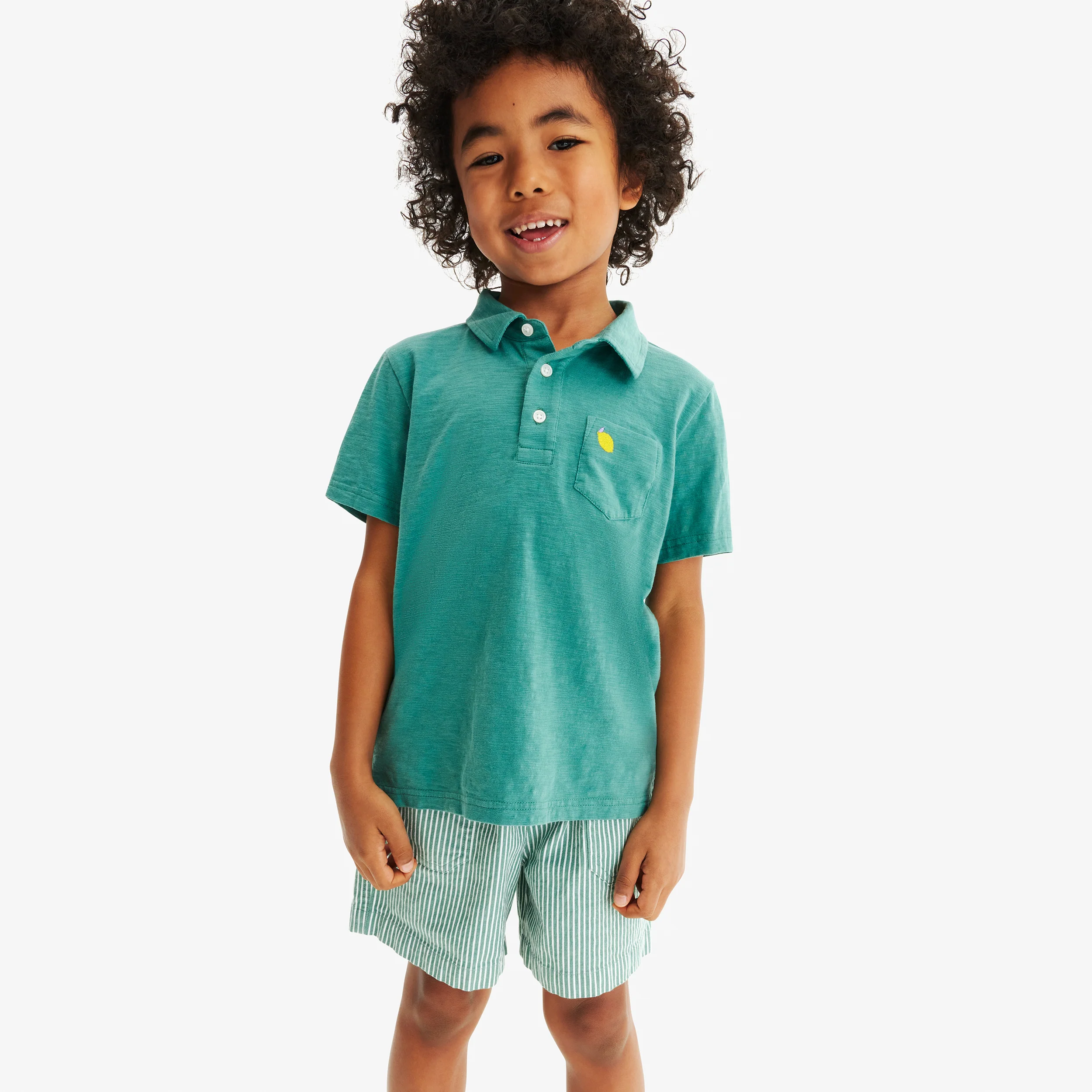Kids stretch chino short in boardwalk stripe - Image 7