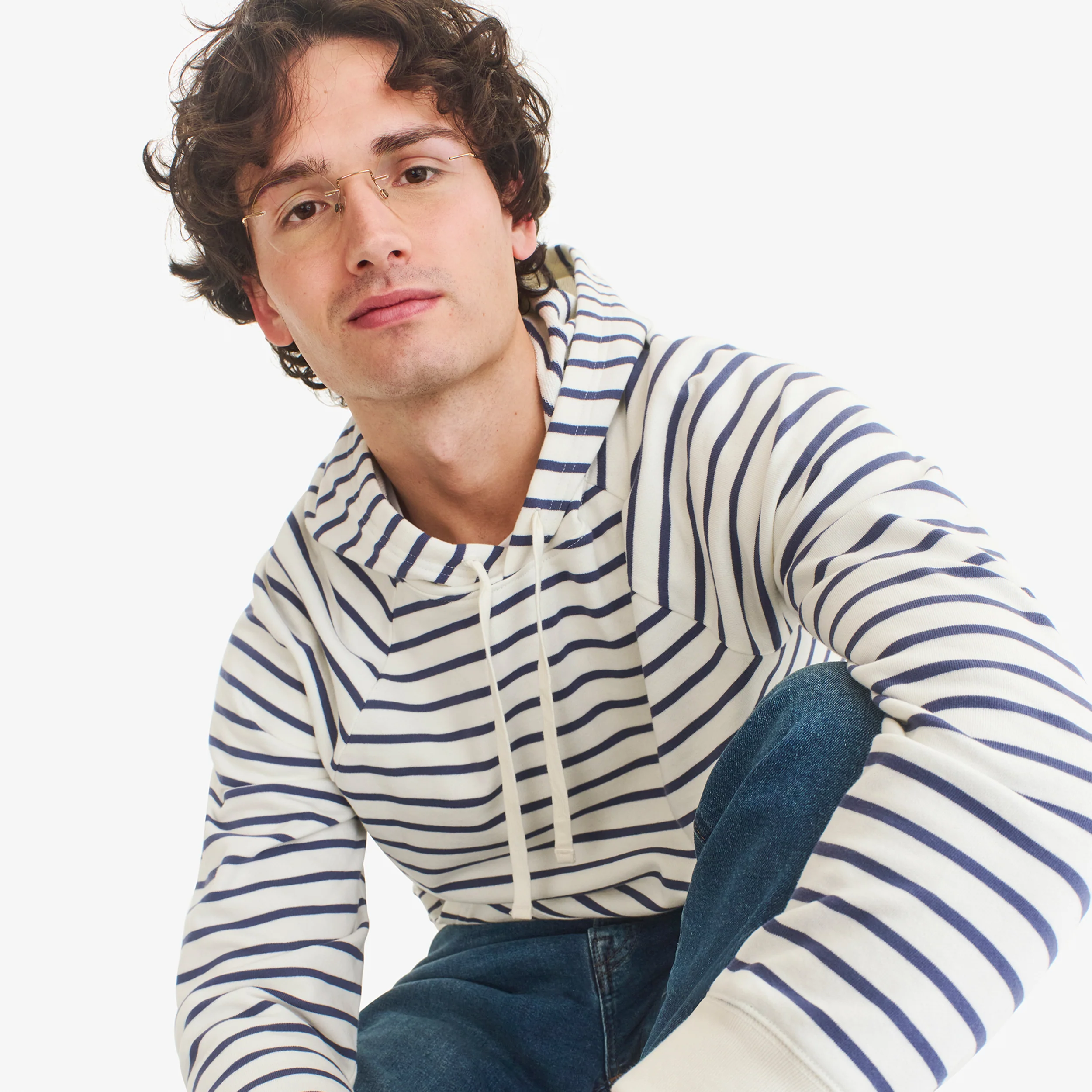 Adult stripe pullover hoodie (unisex fit) - Image 3