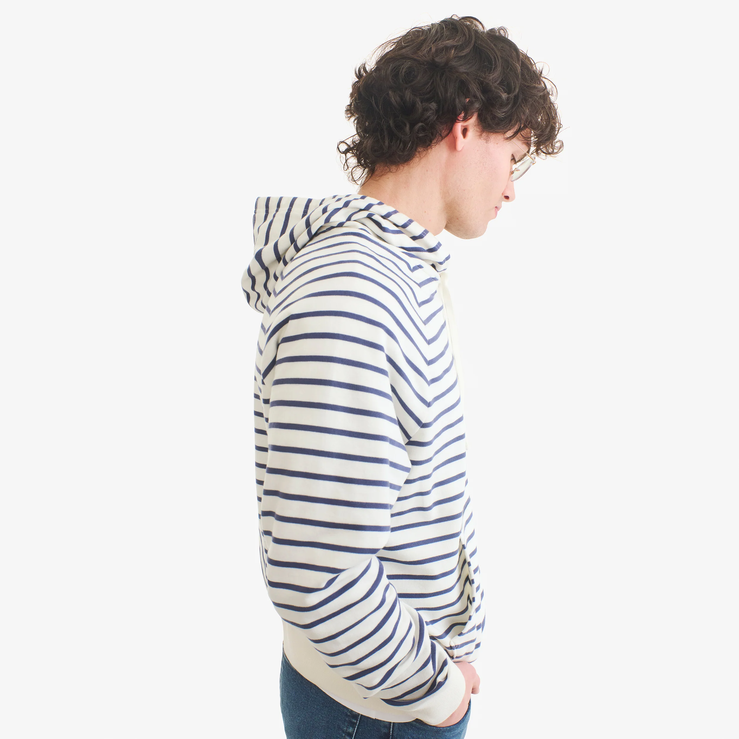 Adult stripe pullover hoodie (unisex fit) - Image 4