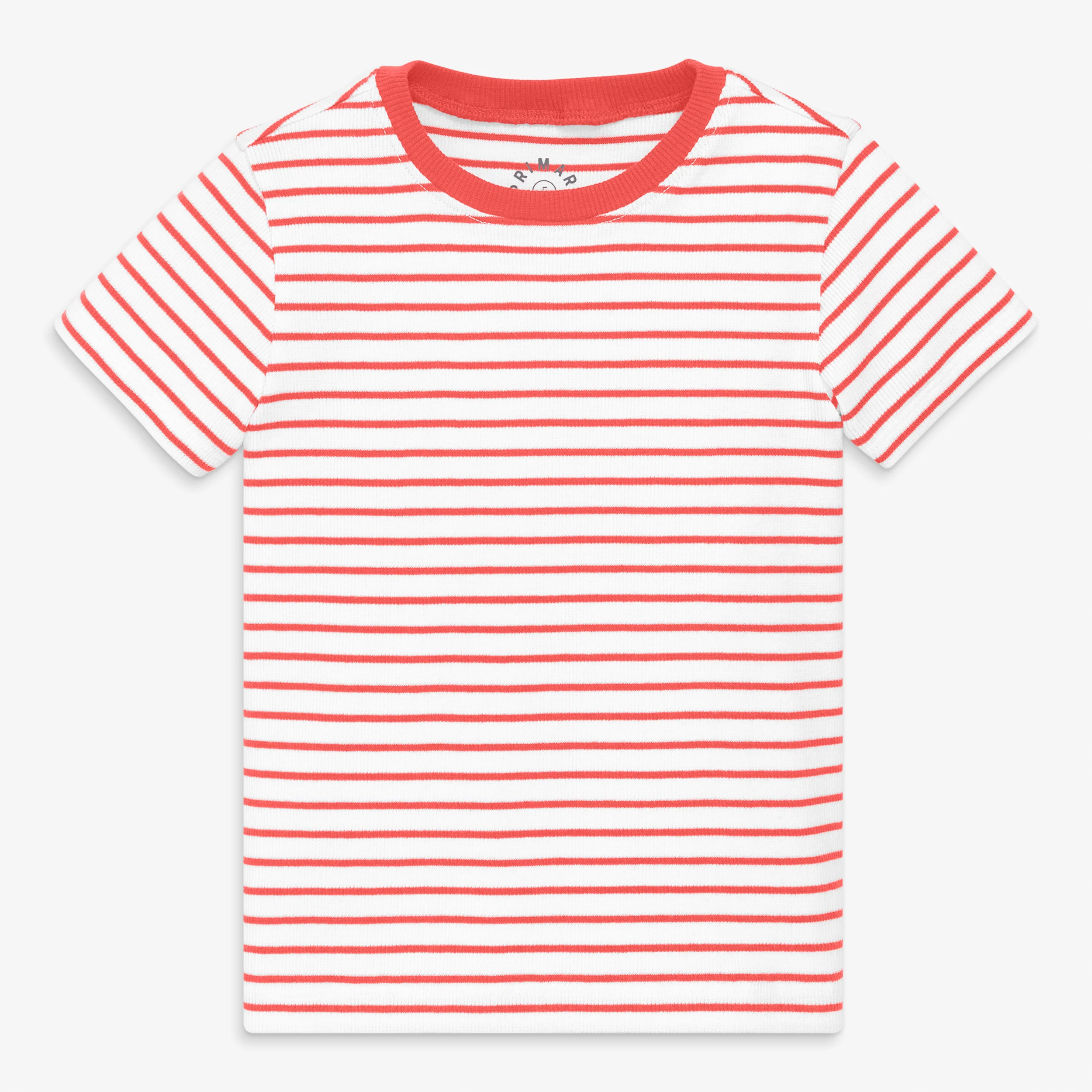 Kids rib tee in stripe - Image 2