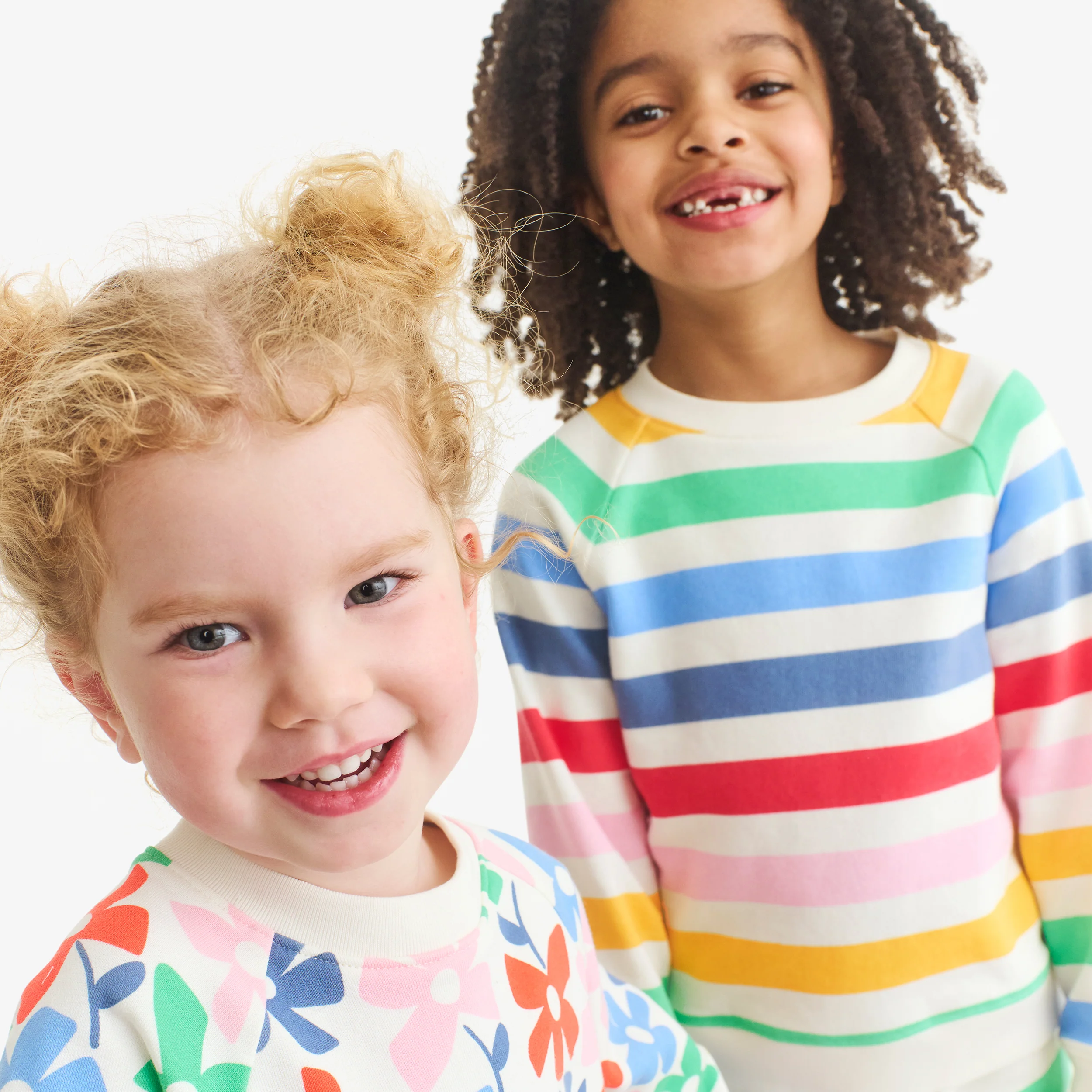 Kids sweatshirt in candy stripe - Image 4