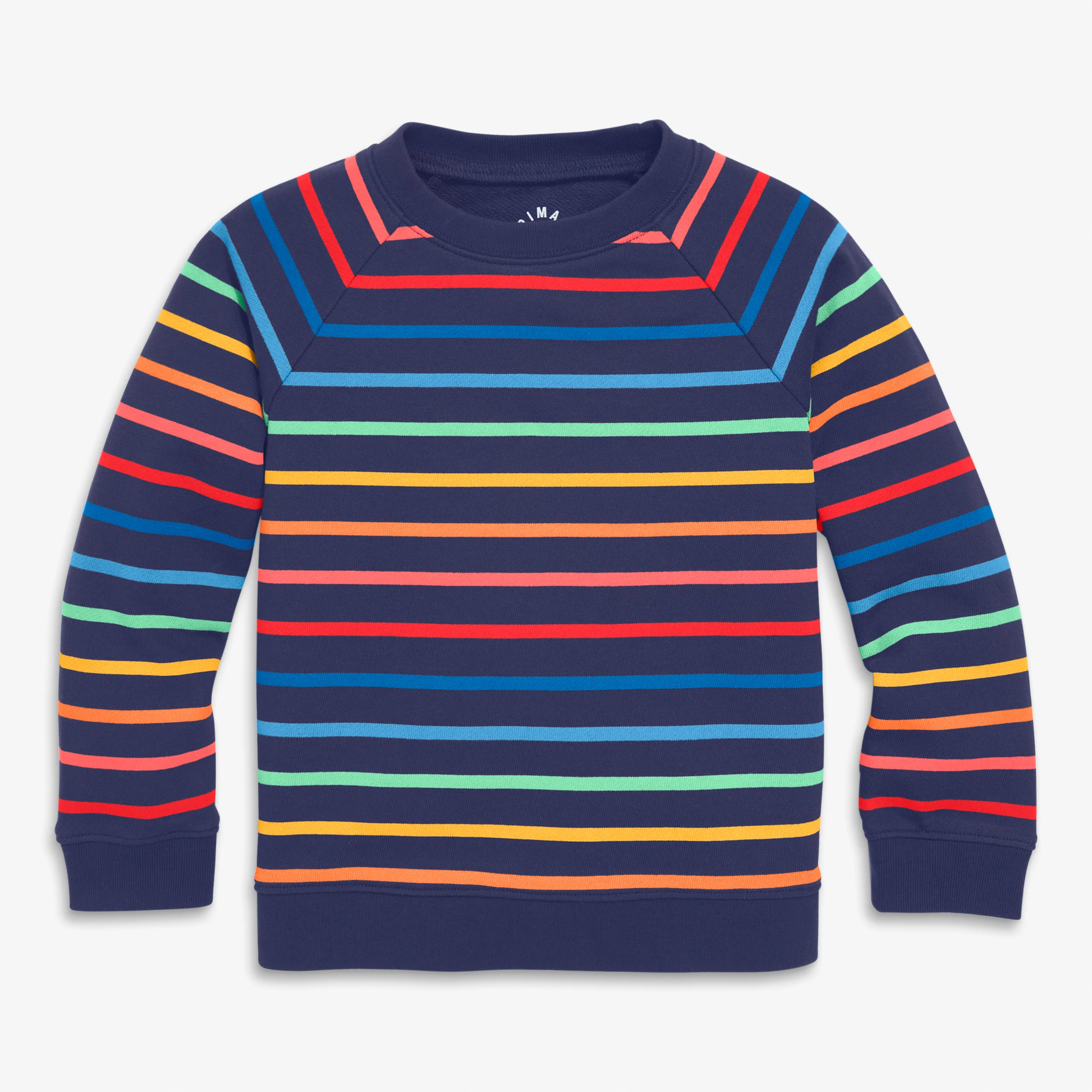 Clearance kids sweatshirt in sunrise rainbow stripe - Image 2